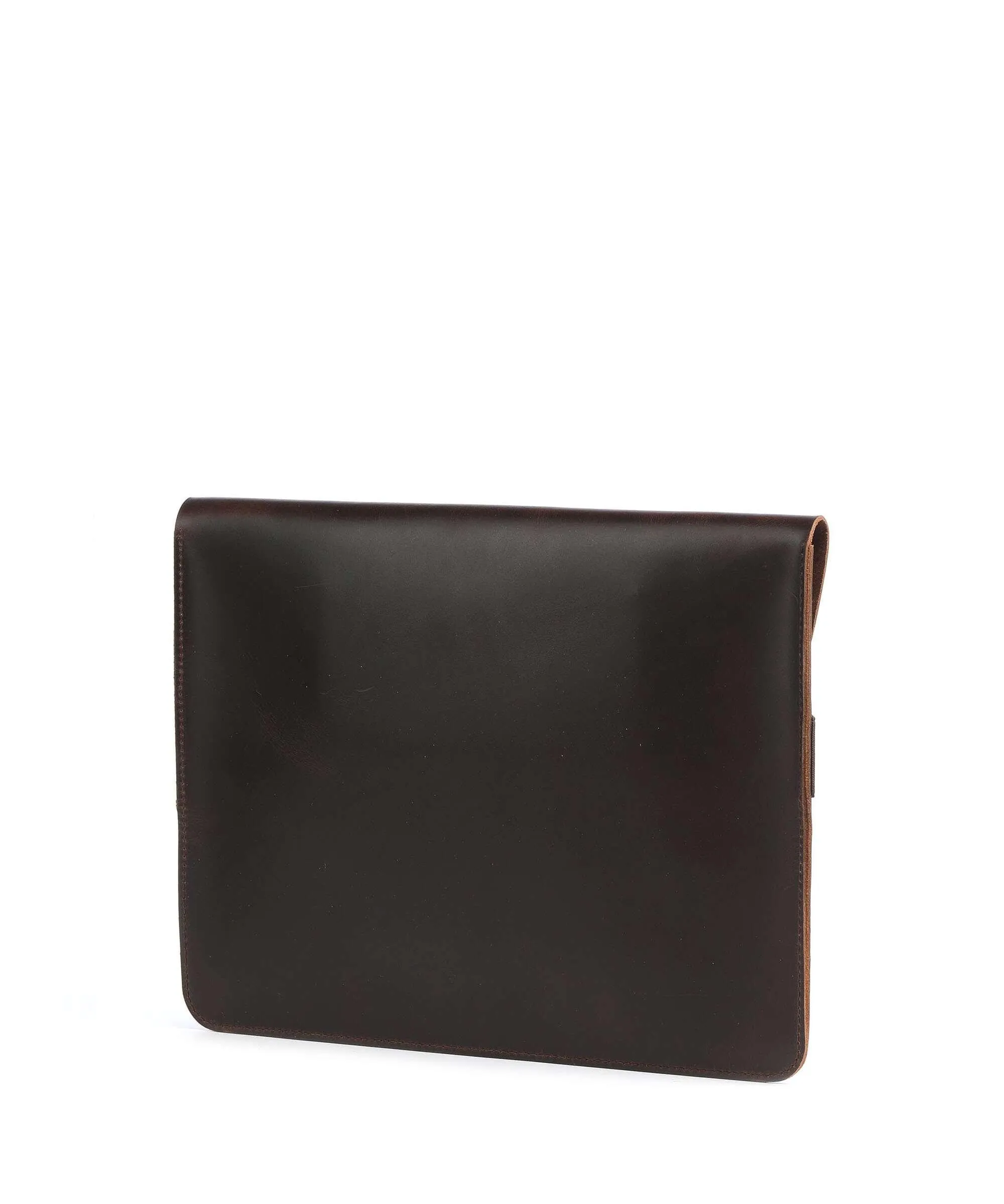  Buckle & Seam Terra Custodia pc 13″ pelle di vacchetta liscia marrone scuro  