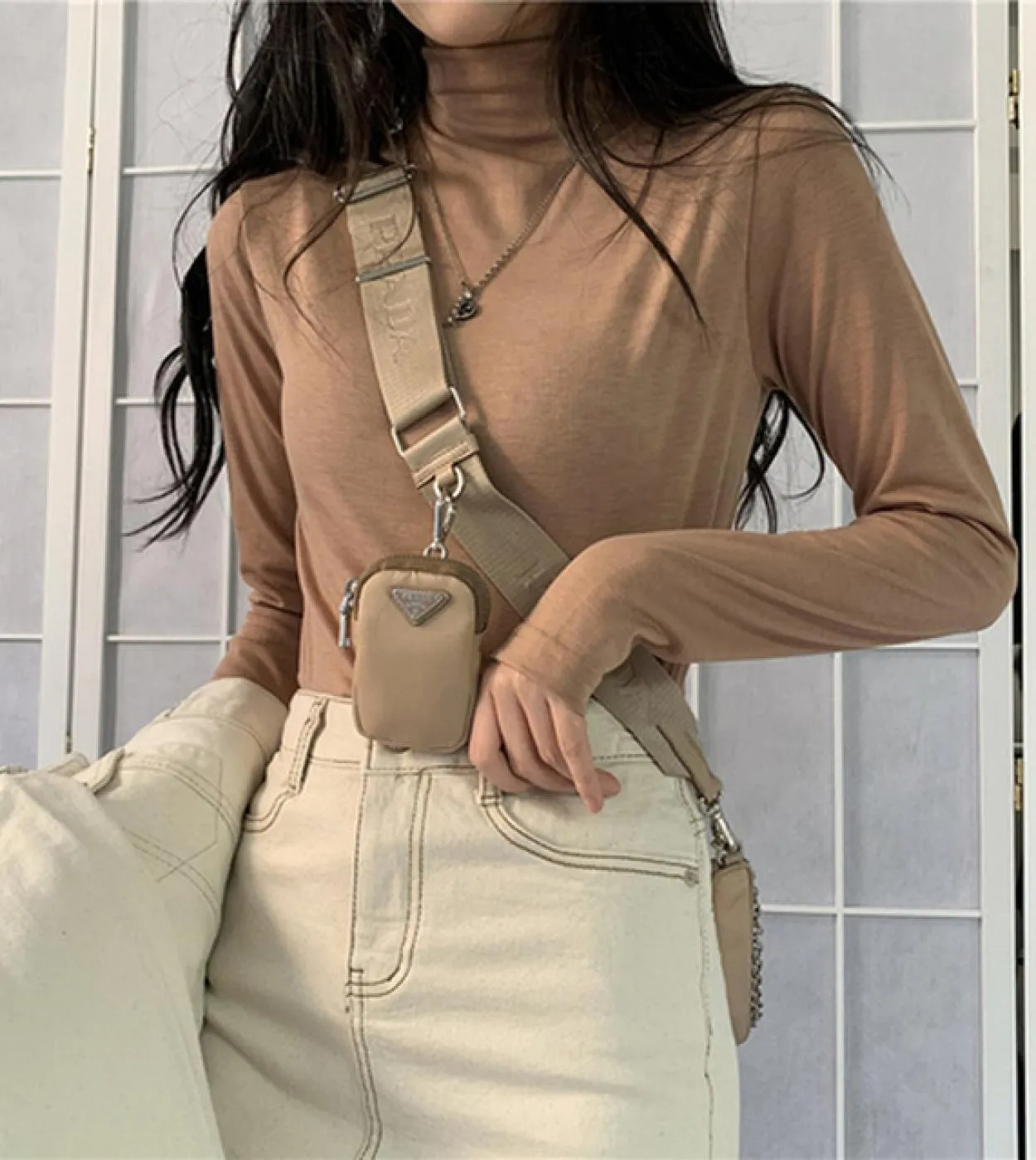 Camicetta calda a mezza dolcevita in cotone Autunno Inverno Camicie da donna con fondo sottile Camicette Camicia bianca a manich