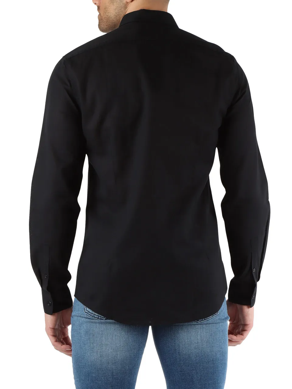 Camicia ALICANTE slim fit in cotone e lino