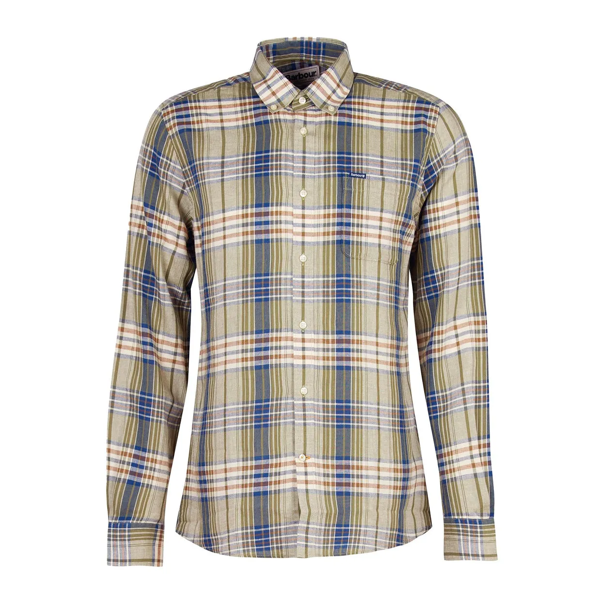Camicia Barbour Laneskin Verde Multicolor