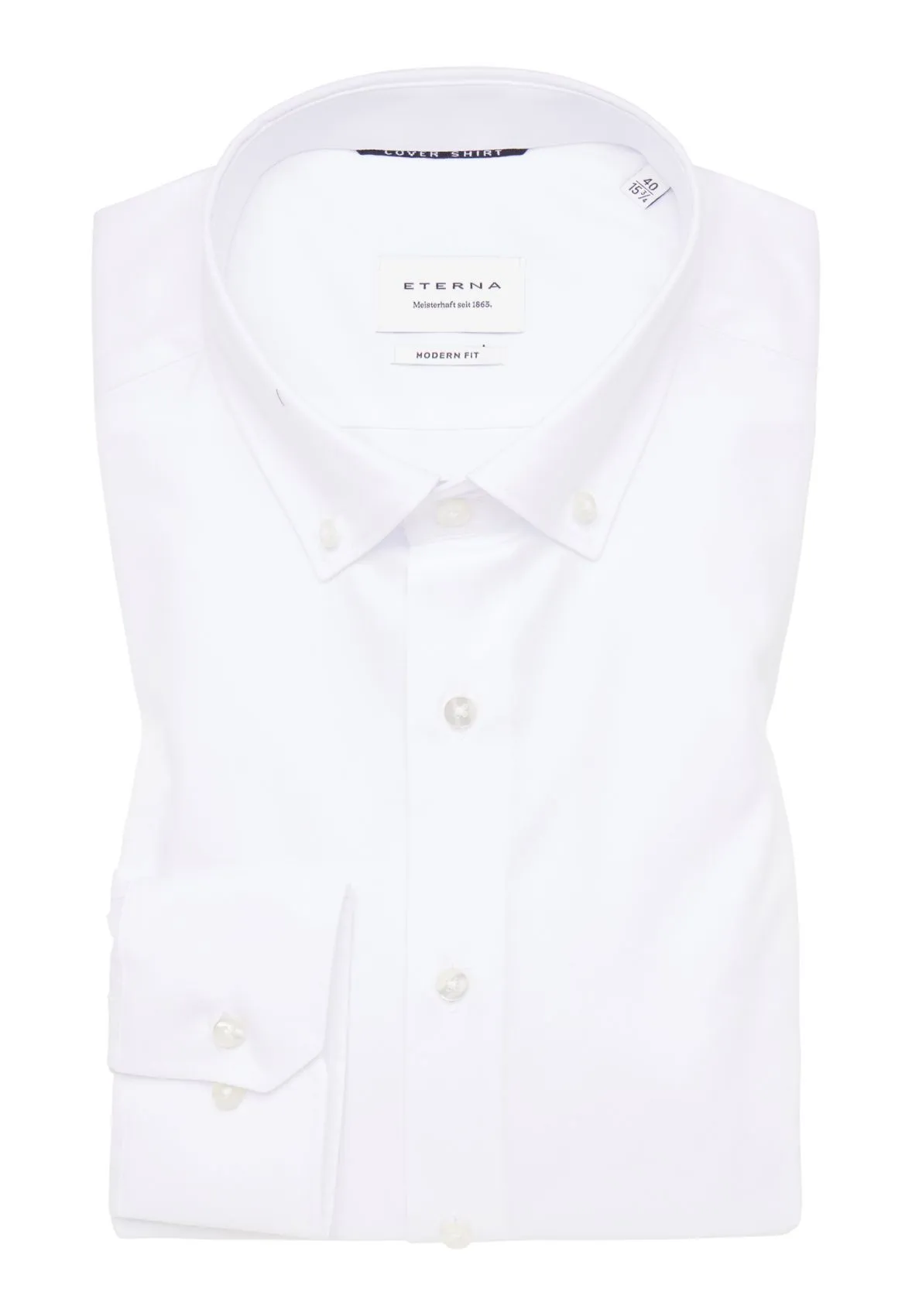 Camicia bianca eterna modern fit collo button-down