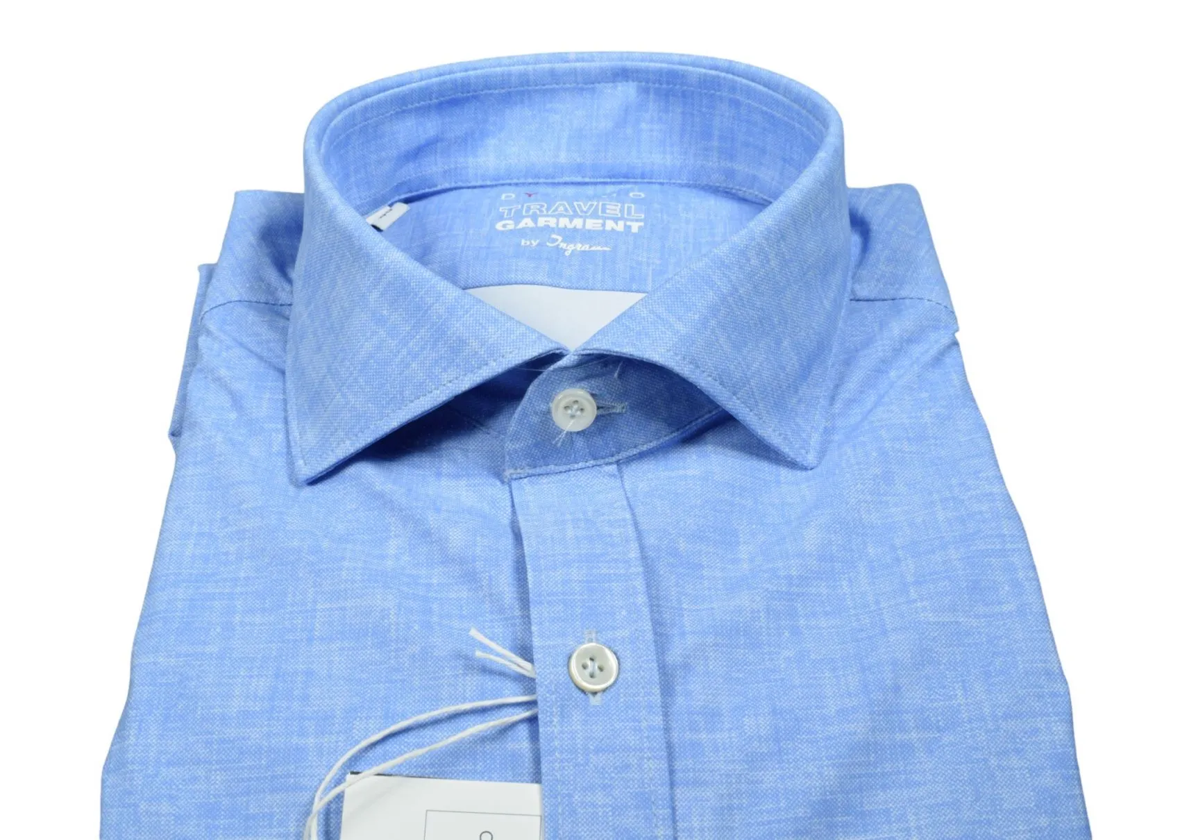 Camicia celeste ingram dynamo tessuto performante vestibilità slim fit