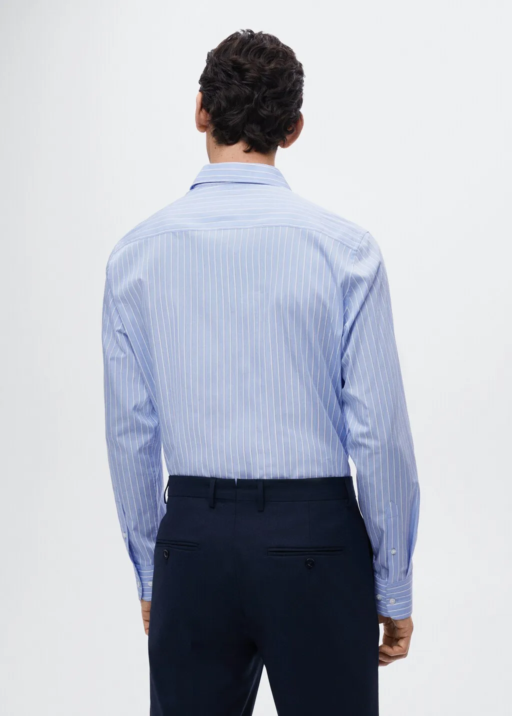 Camicia completo slim fit cotone righe