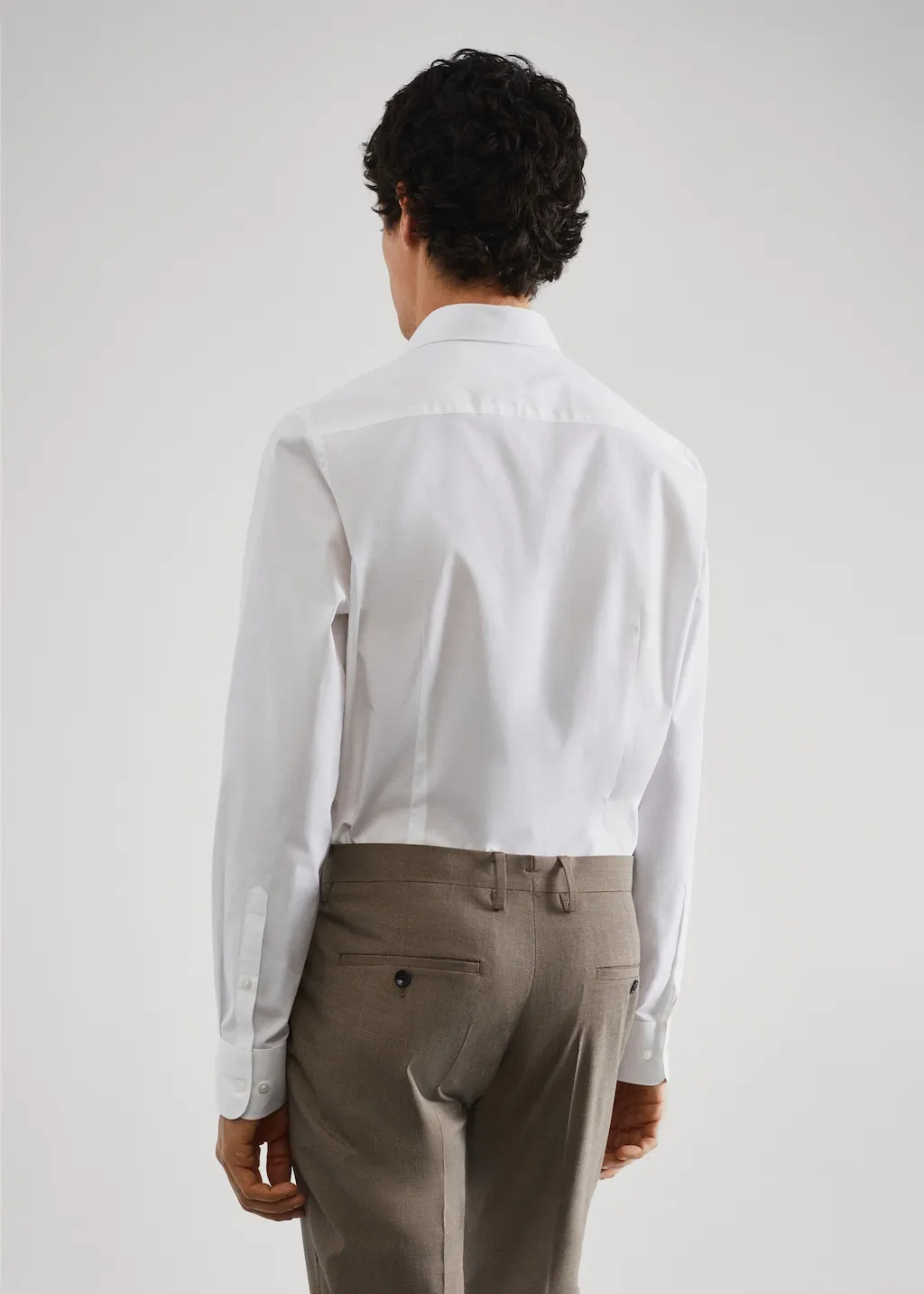 Camicia completo slim fit cotone stretch
