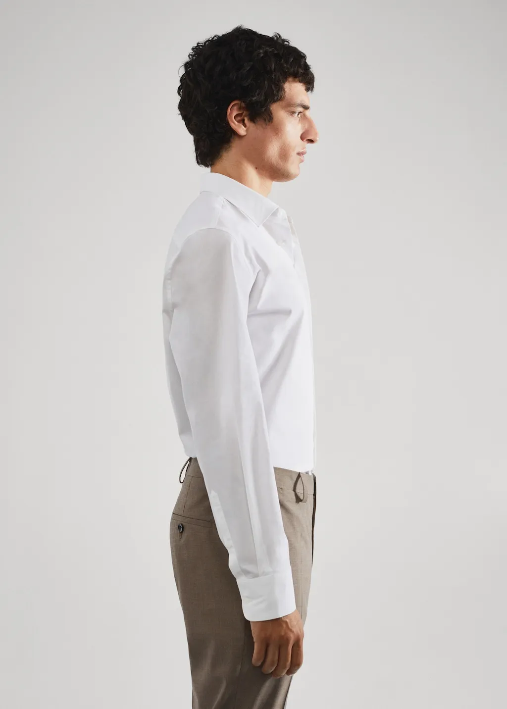 Camicia completo slim fit cotone stretch