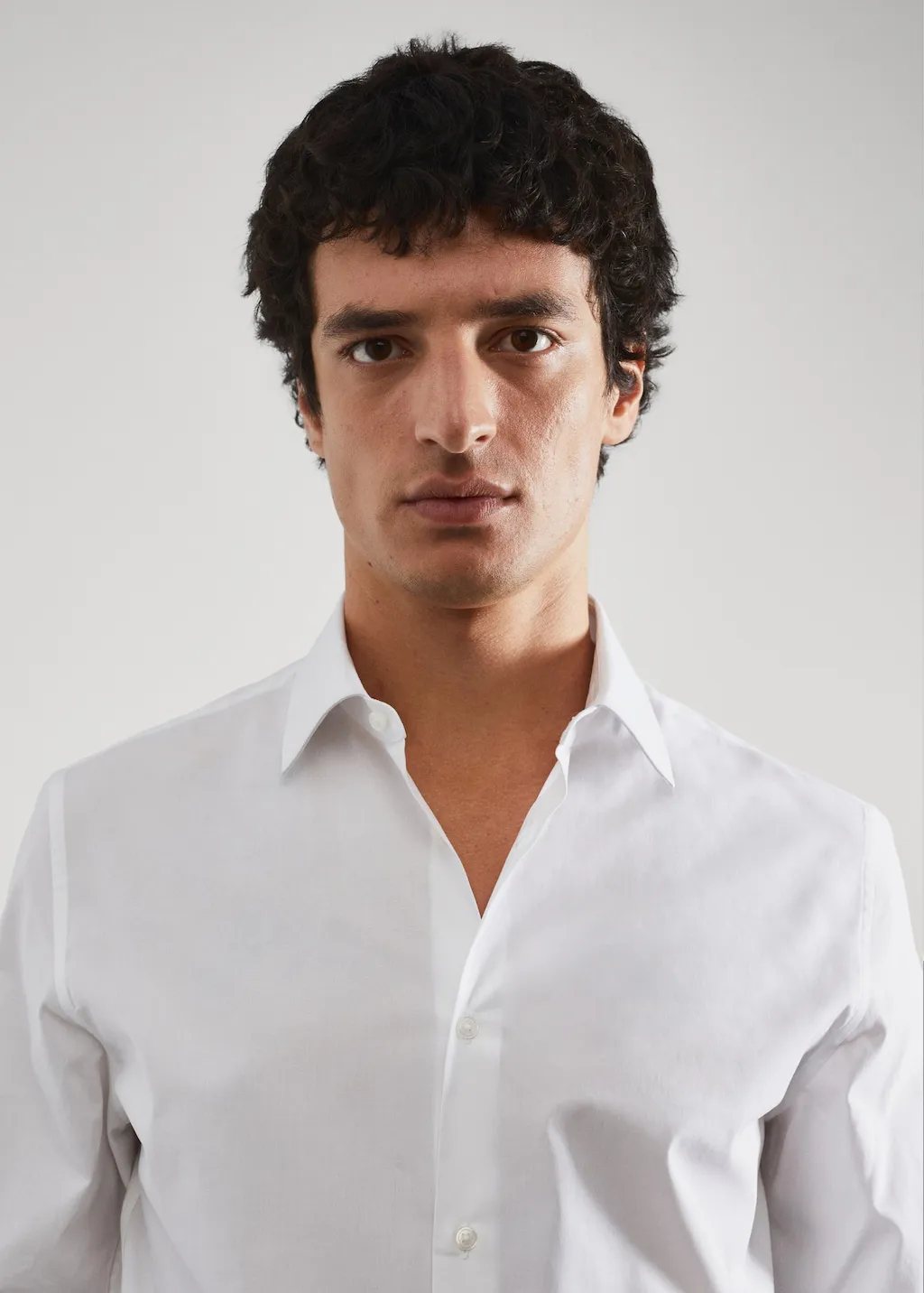 Camicia completo slim fit cotone stretch