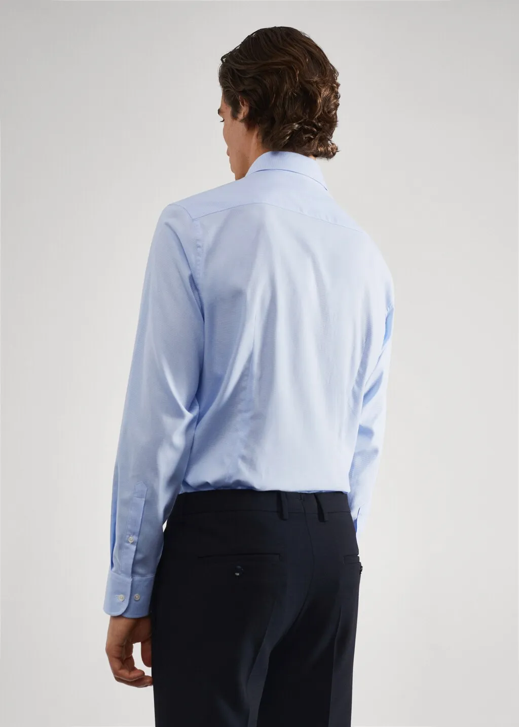 Camicia completo slim fit microstruttura