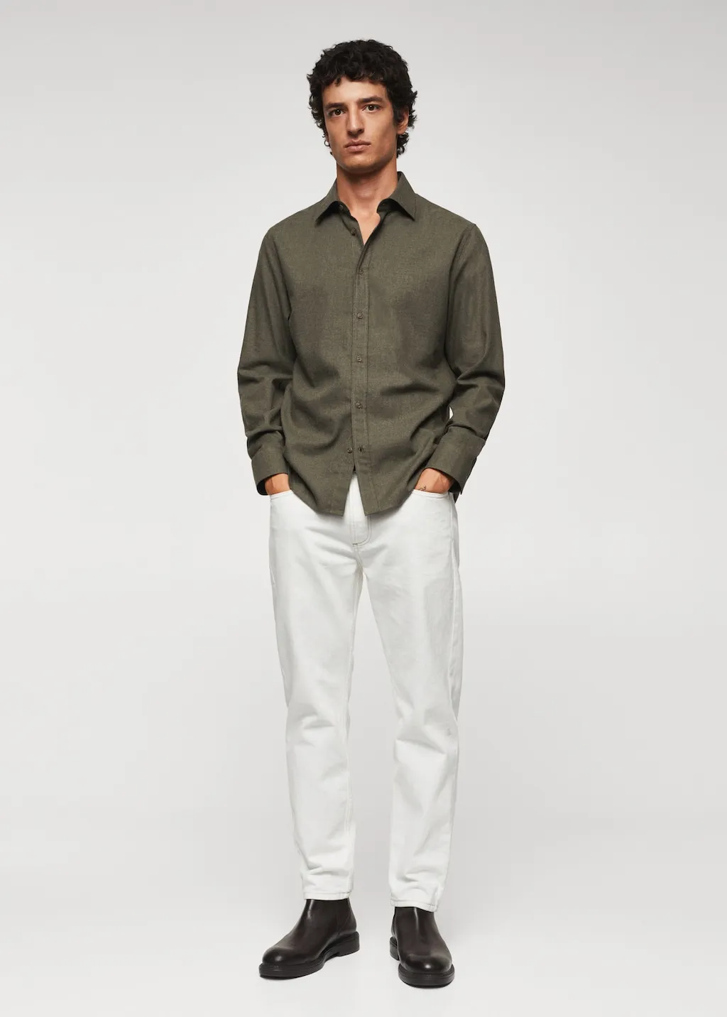 Camicia cotone slim fit