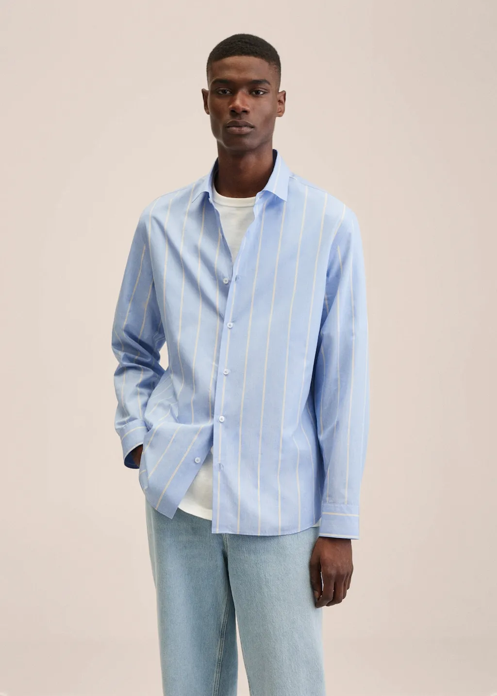 Camicia elegante cotone righe