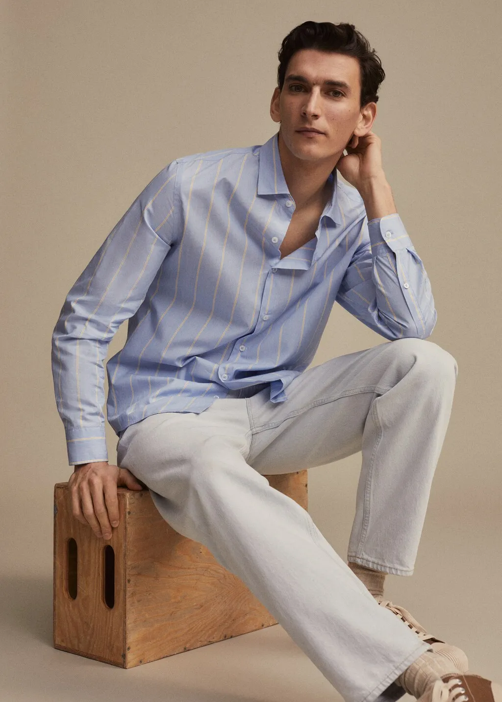 Camicia elegante cotone righe