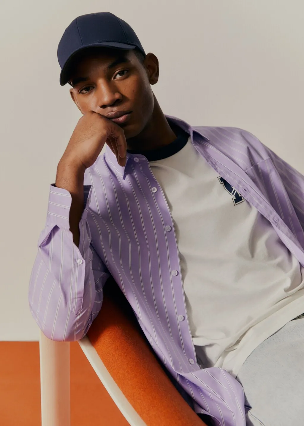 Camicia elegante regular-fit righe
