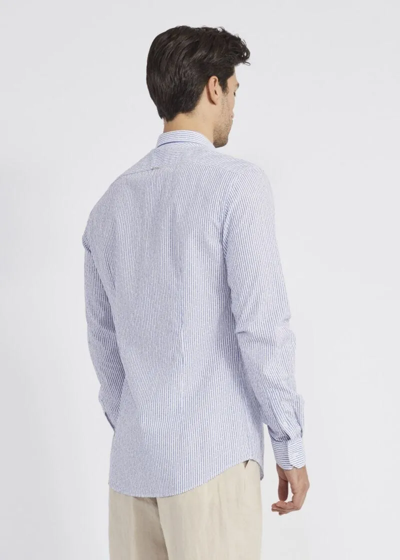 Camicia in cotone rigato