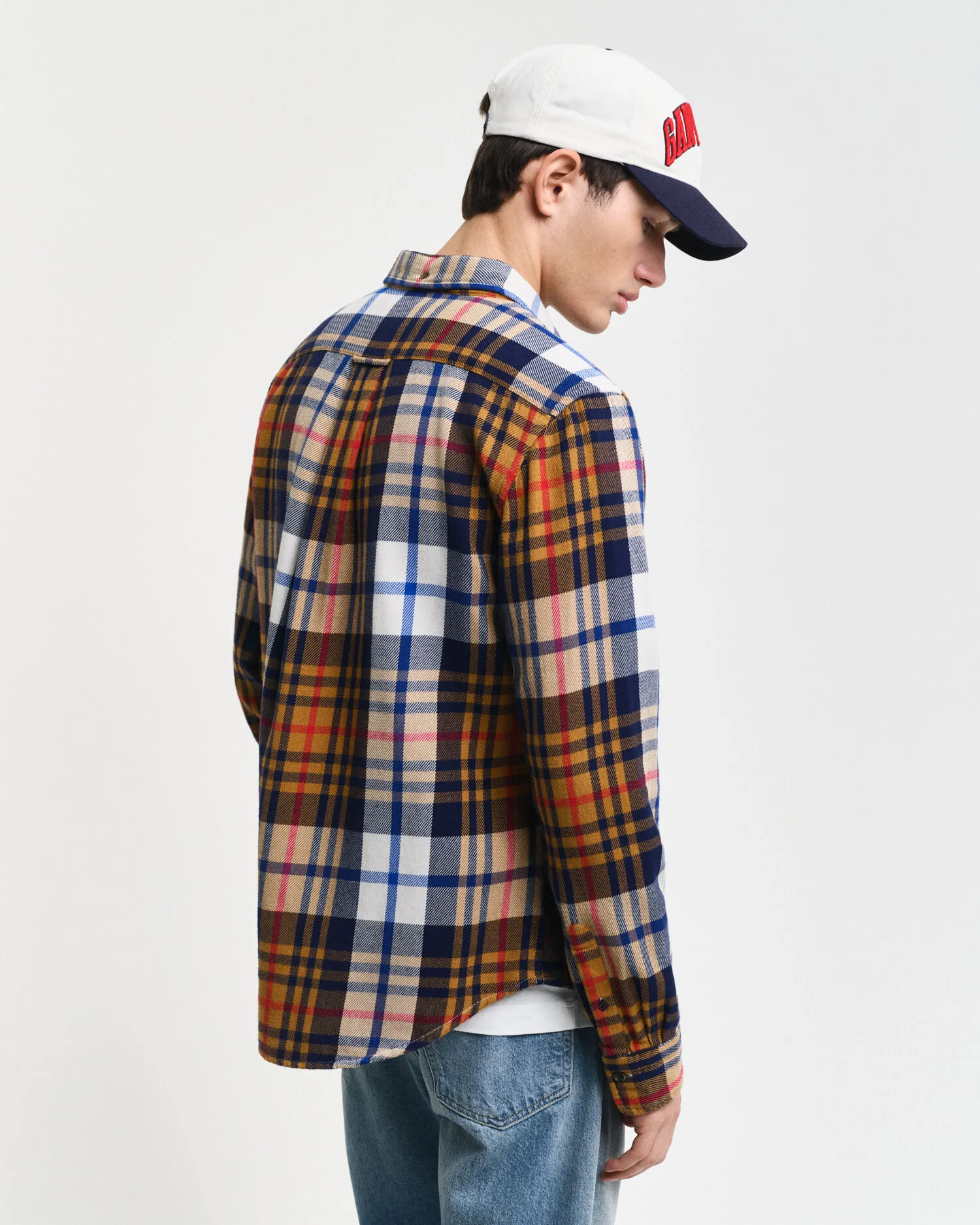 Camicia in twill a quadri regular fit    