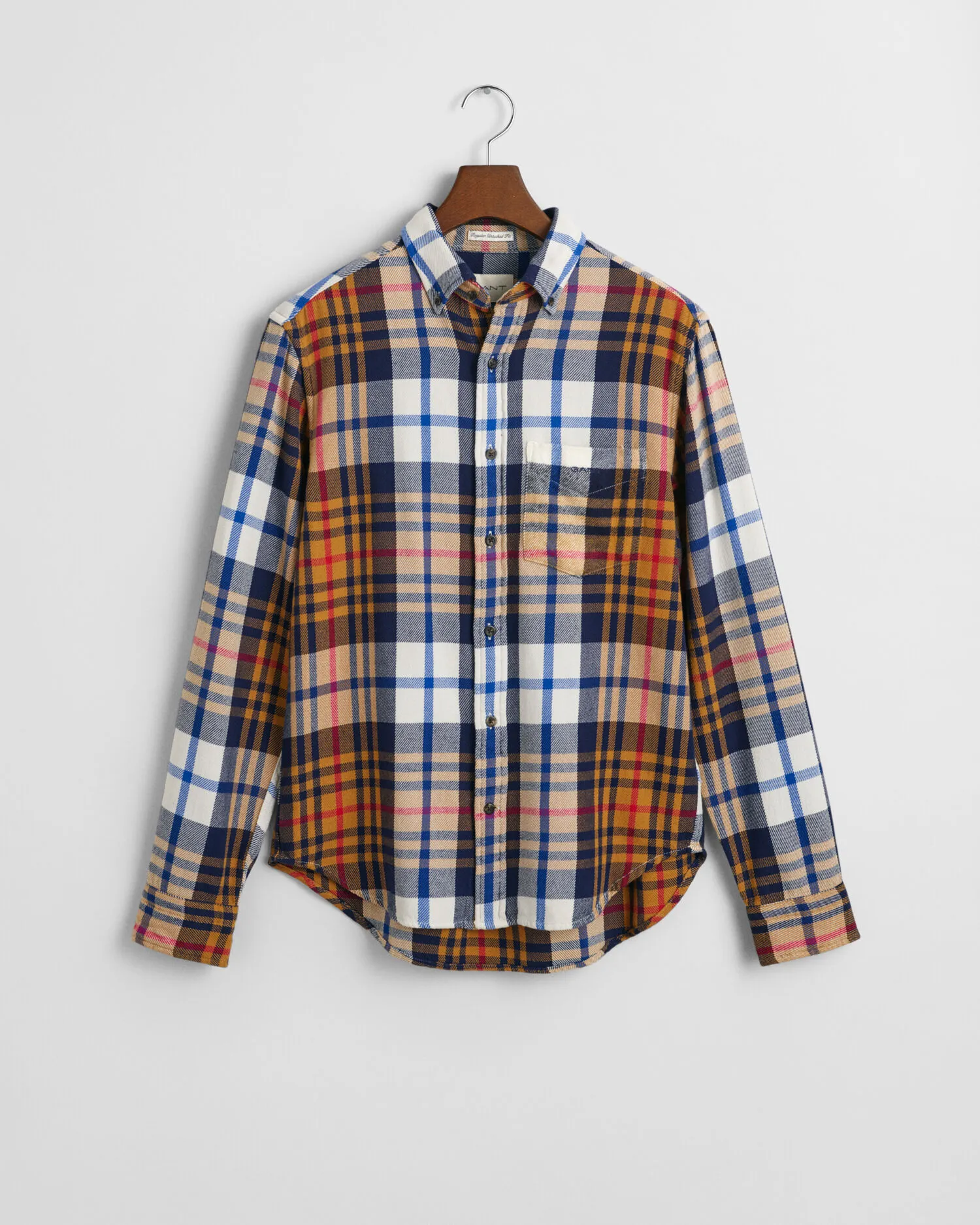 Camicia in twill a quadri regular fit    