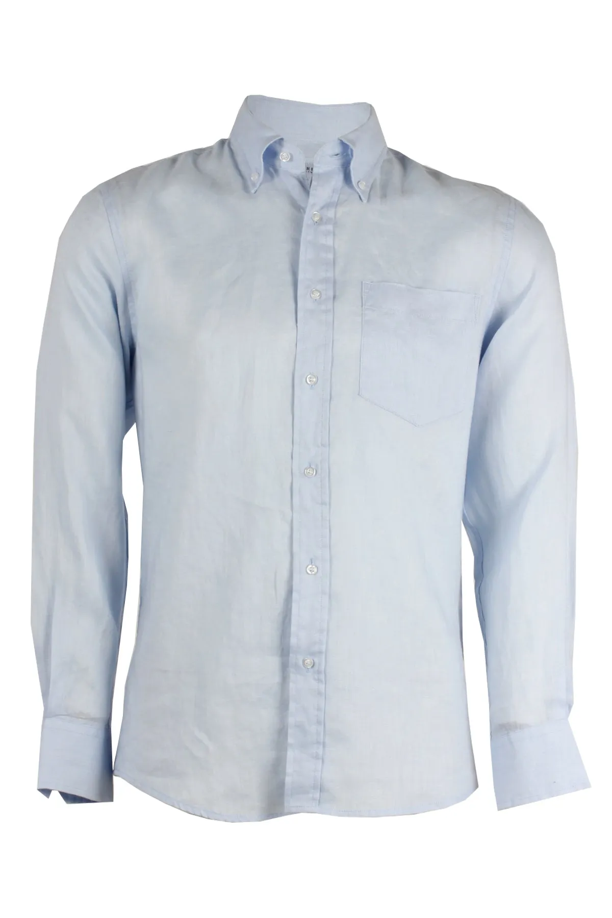 Camicia manica lunga 100% lino button down