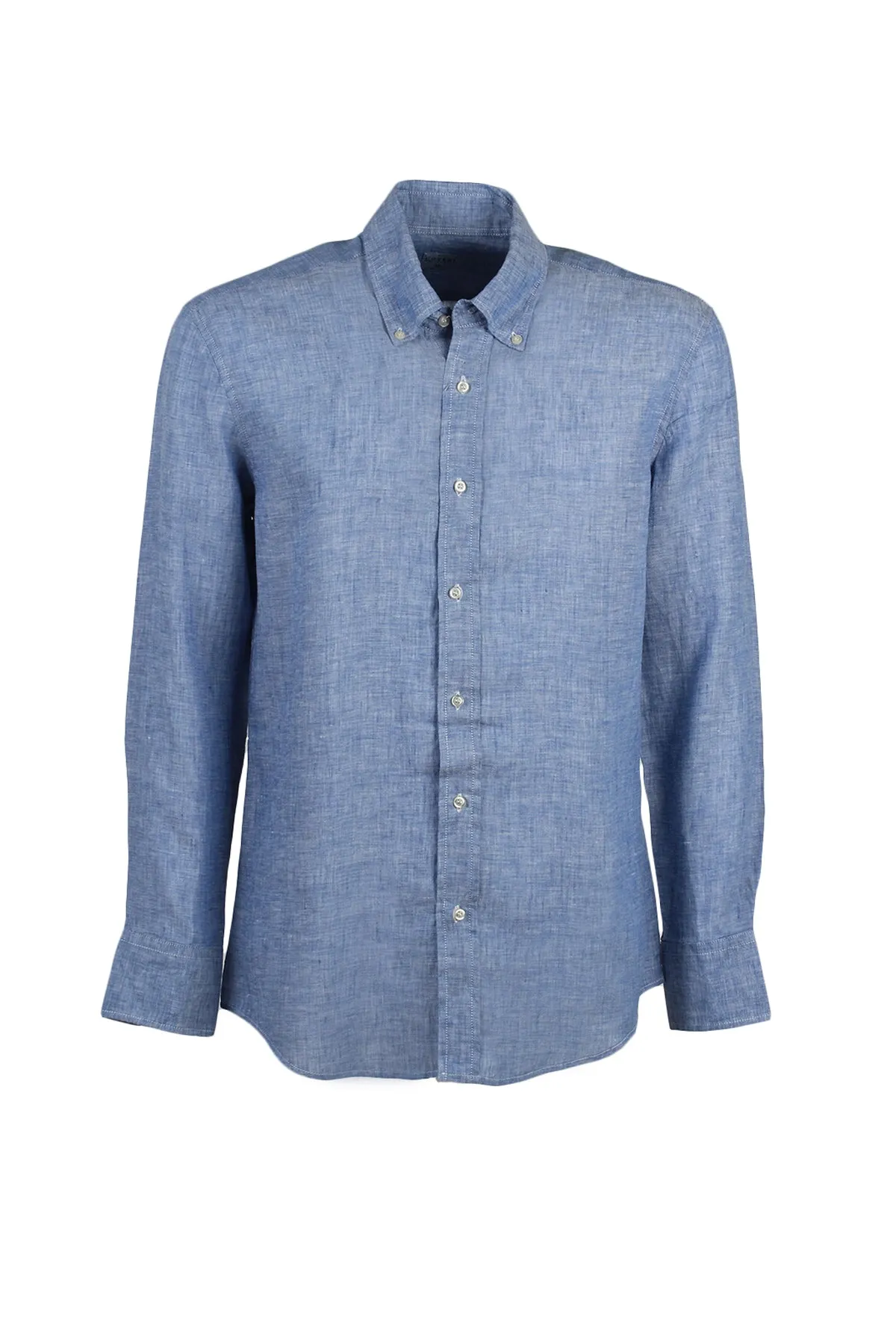 Camicia manica lunga 100% lino button down