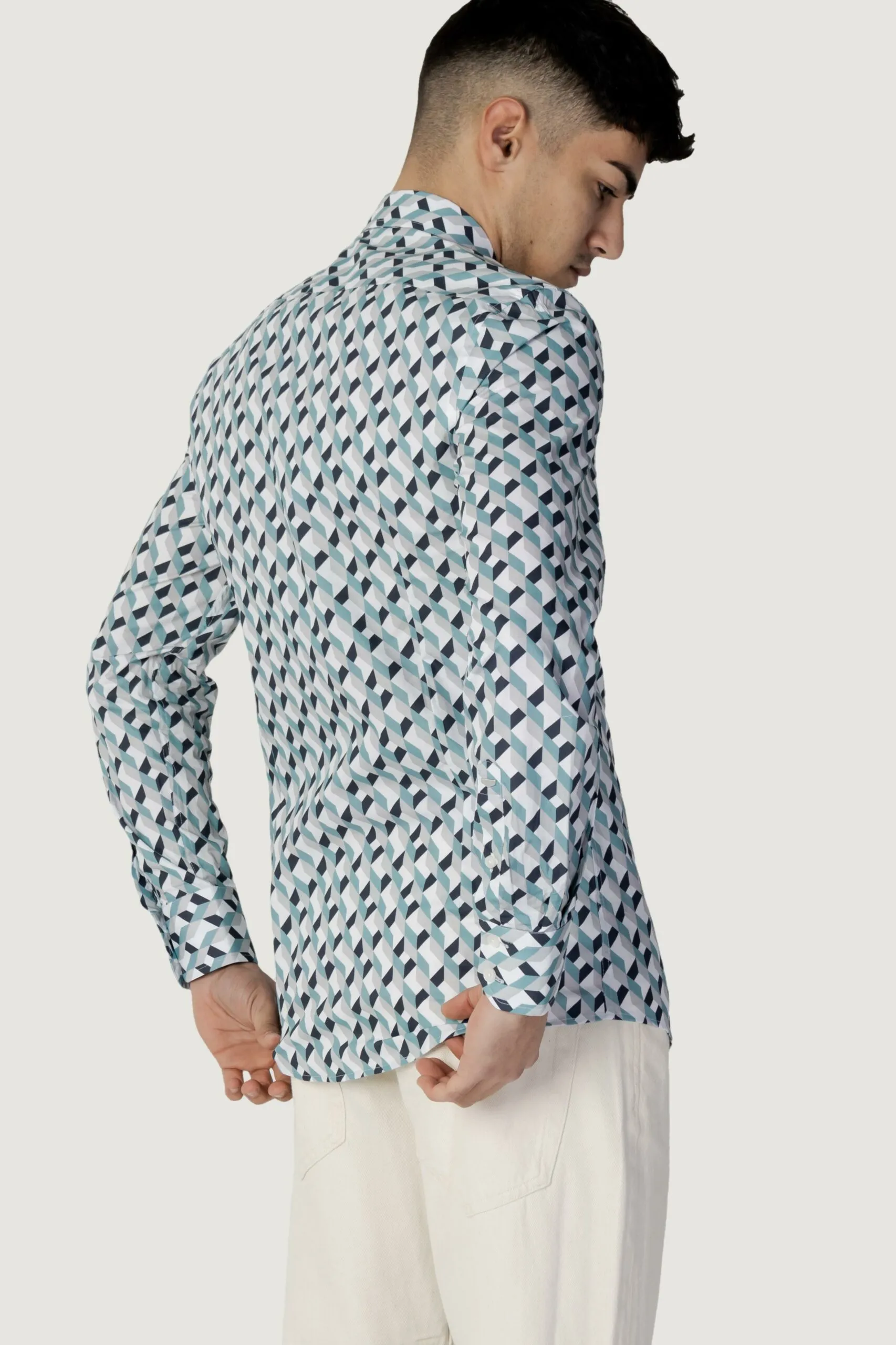 Camicia manica lunga Antony Morato napoli slim fit Blu