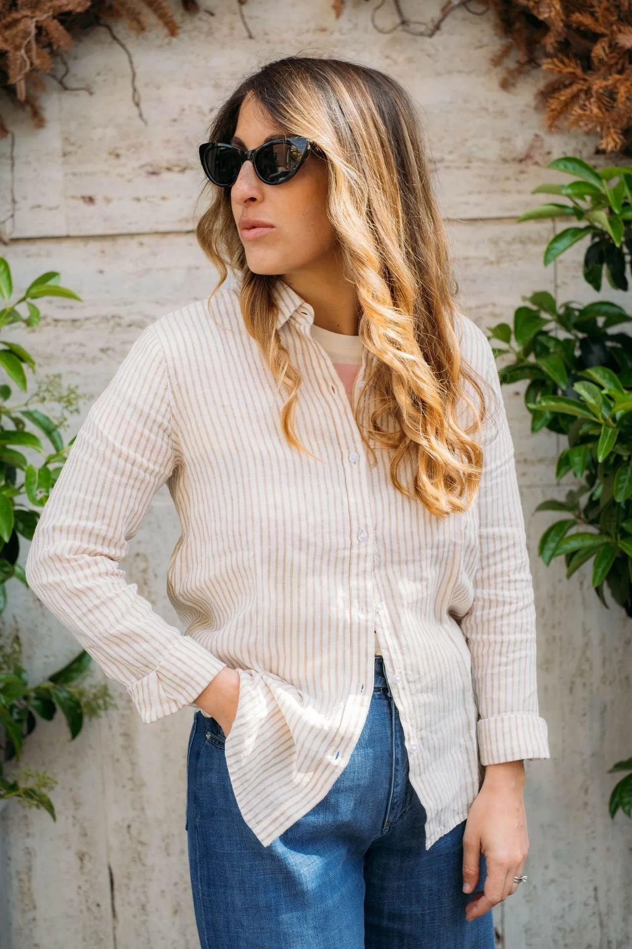 Camicia Marine Tannin Stripe