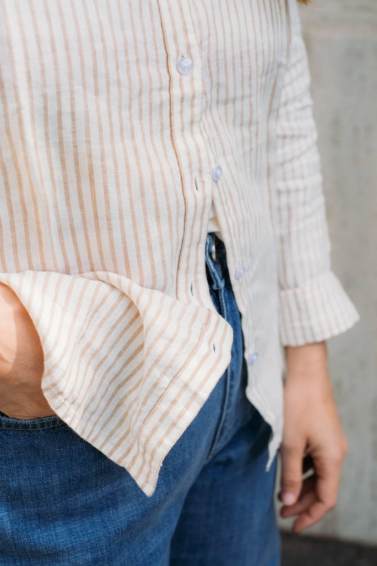 Camicia Marine Tannin Stripe