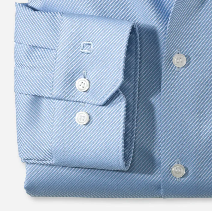 Camicia olymp celeste super slim fit cotone stretch