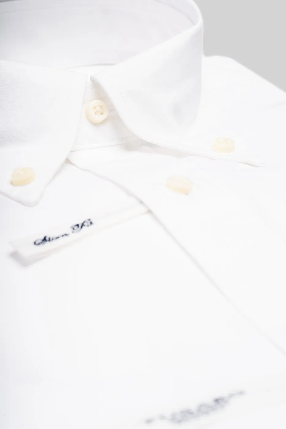 Camicia Regular con collo button down in cotone stretch - Formal