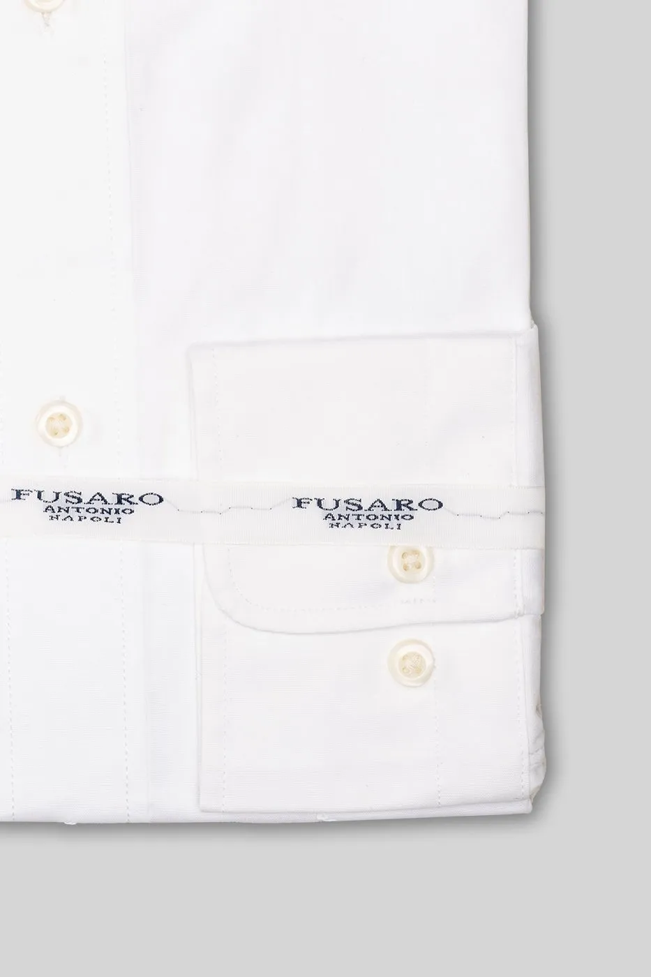 Camicia Regular con collo button down in cotone stretch - Formal
