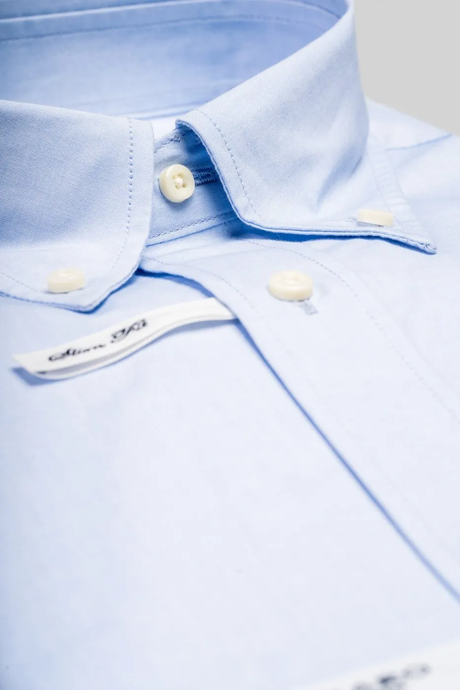 Camicia Regular con collo button down in cotone stretch - Formal