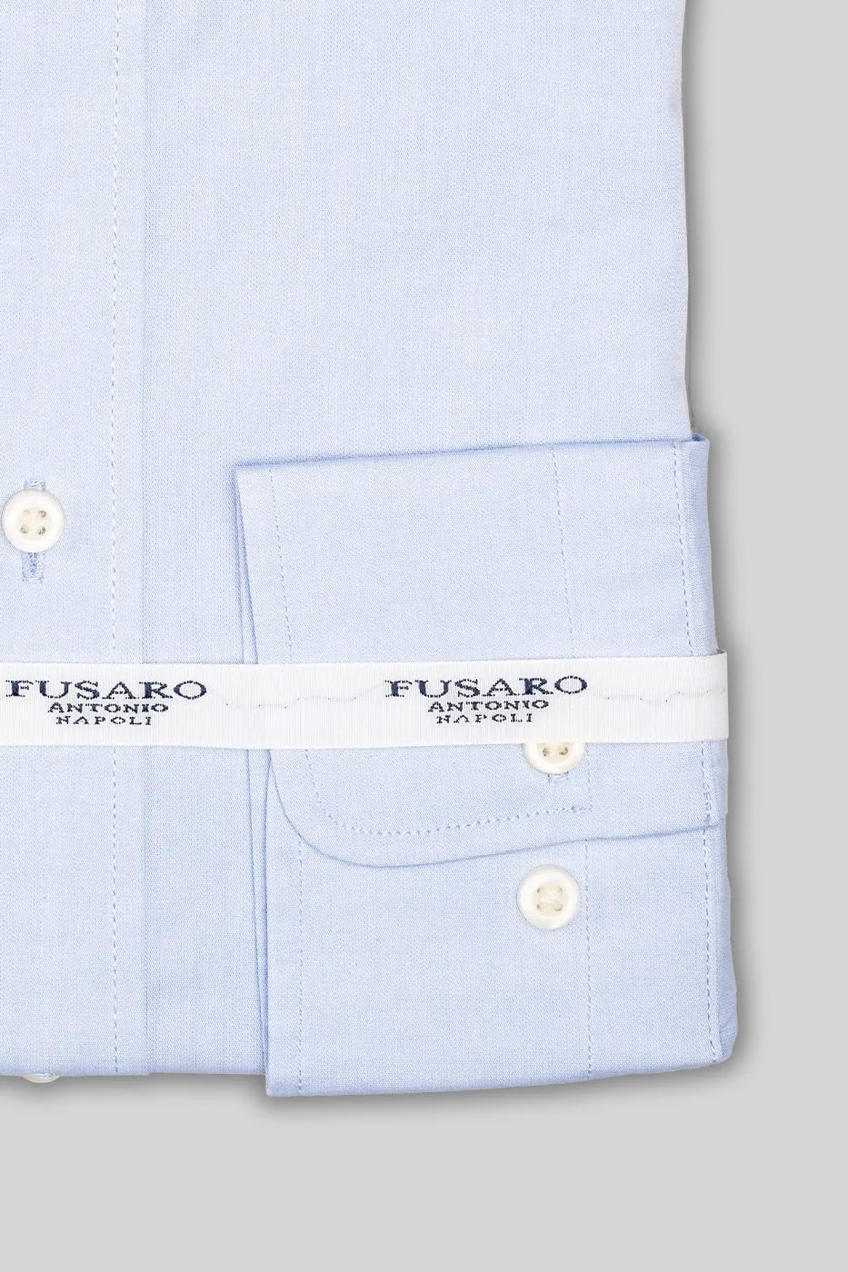 Camicia Regular con collo button down in cotone stretch - Formal