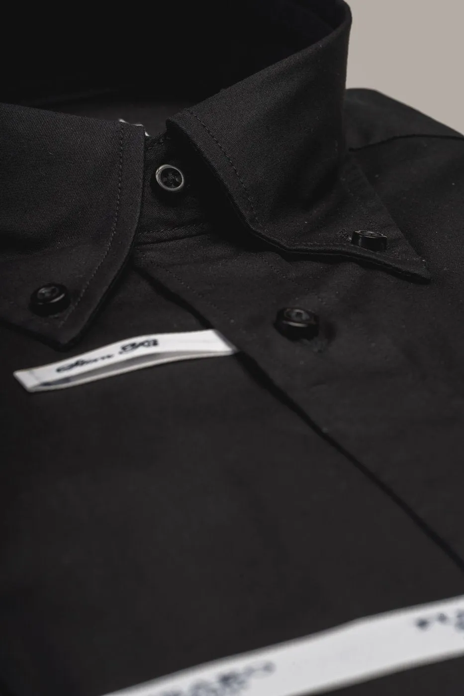 Camicia Regular con collo button down in cotone stretch - Formal