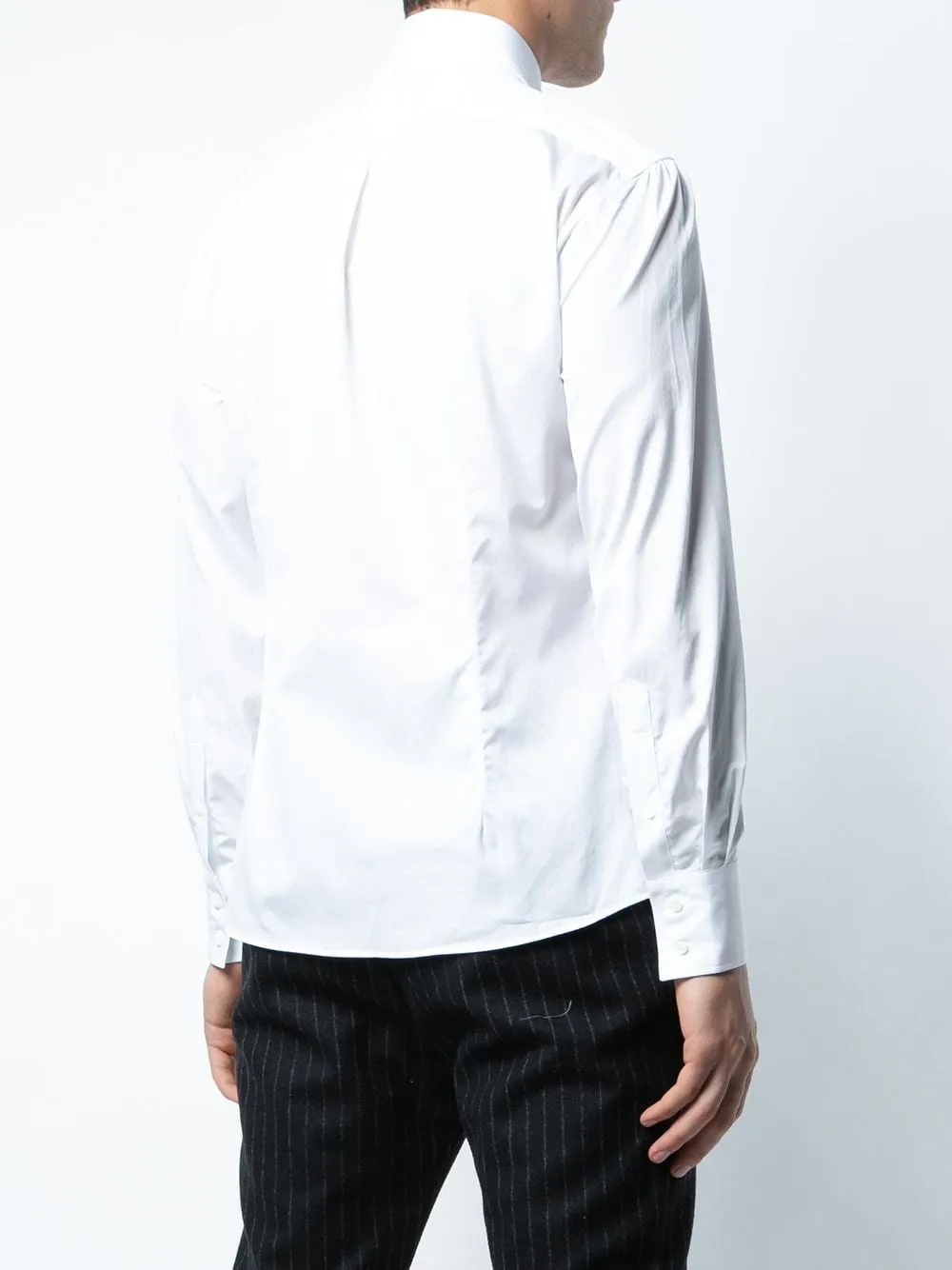 Camicia Slim Fit con Colletto Aperto