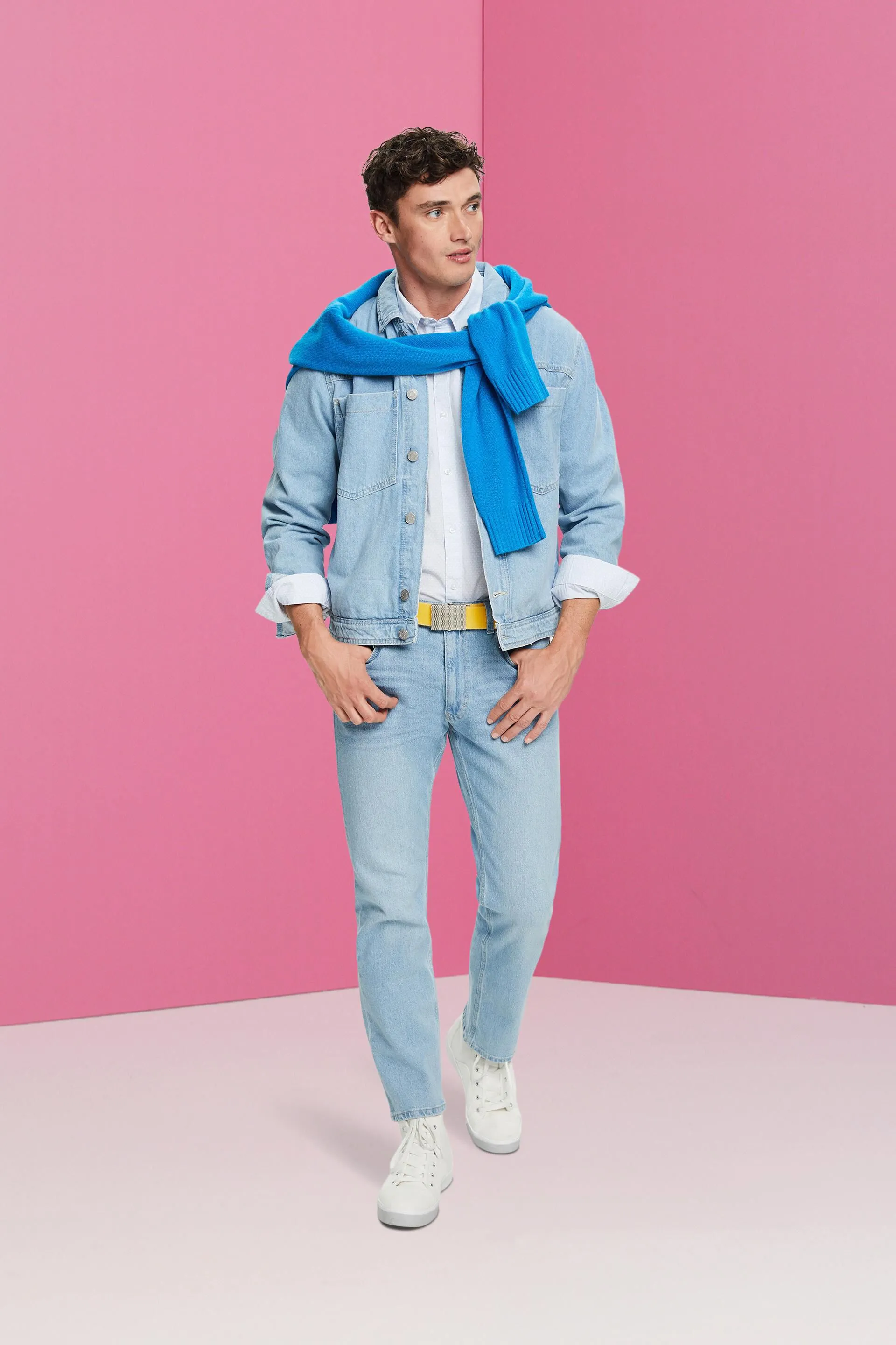 Camicia slim fit con motivo allover
