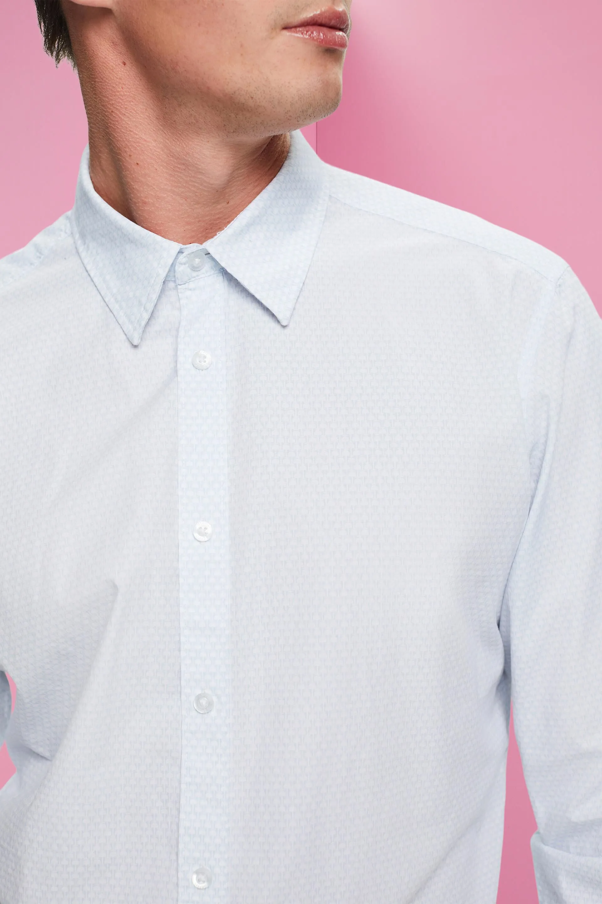 Camicia slim fit con motivo allover