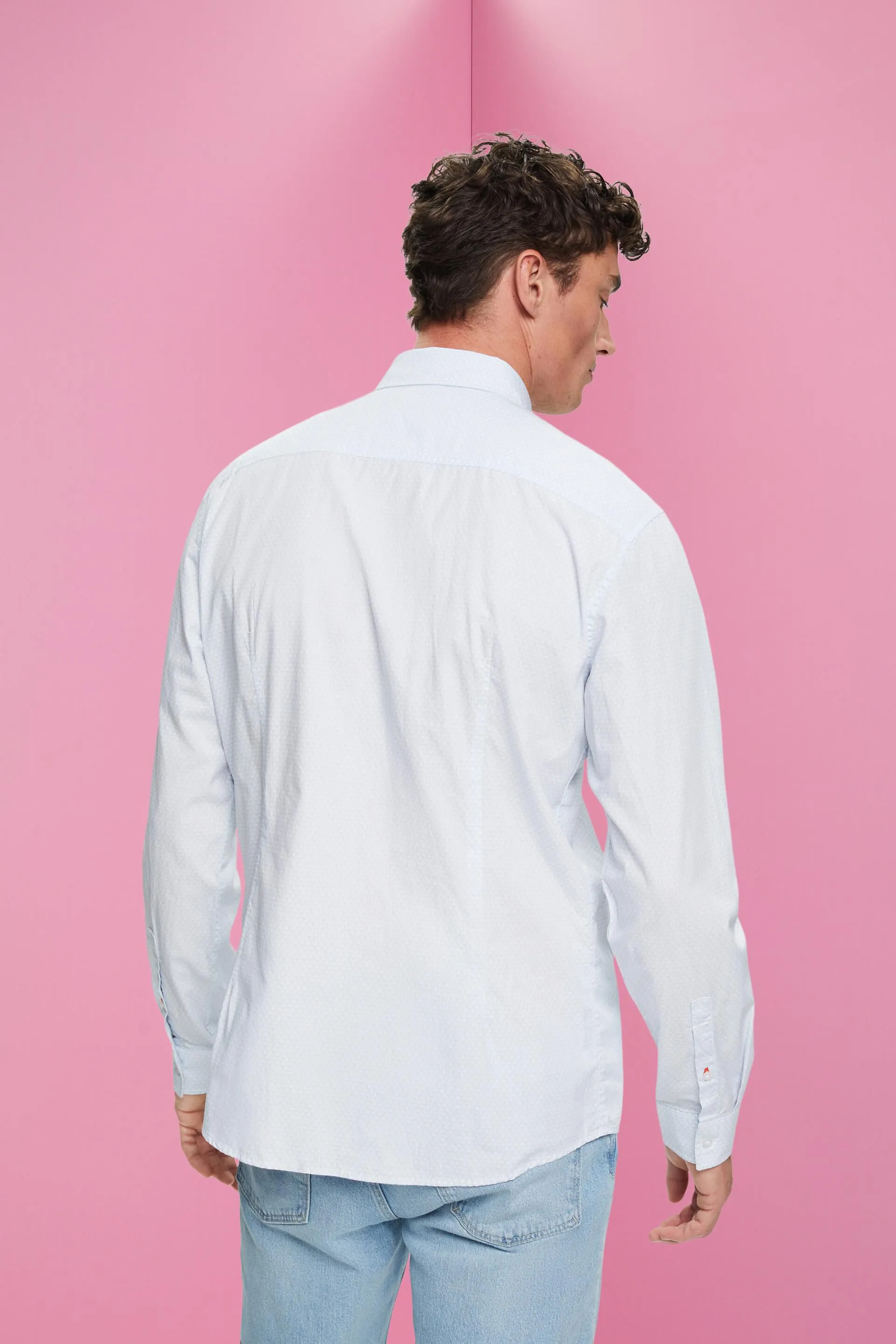 Camicia slim fit con motivo allover