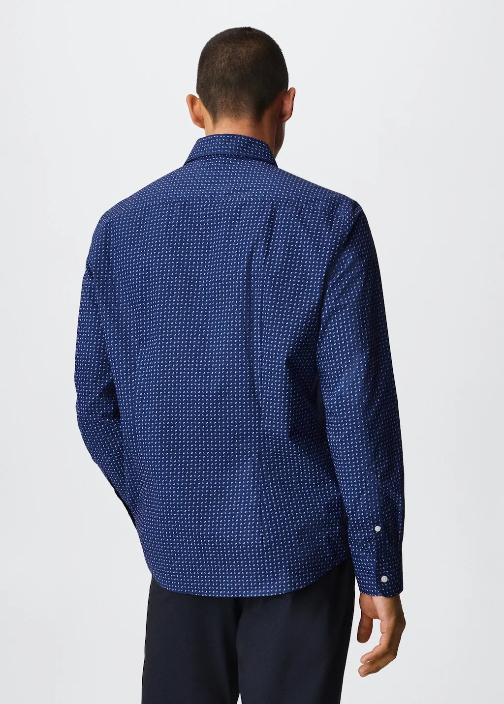 Camicia slim-fit cotone stampata