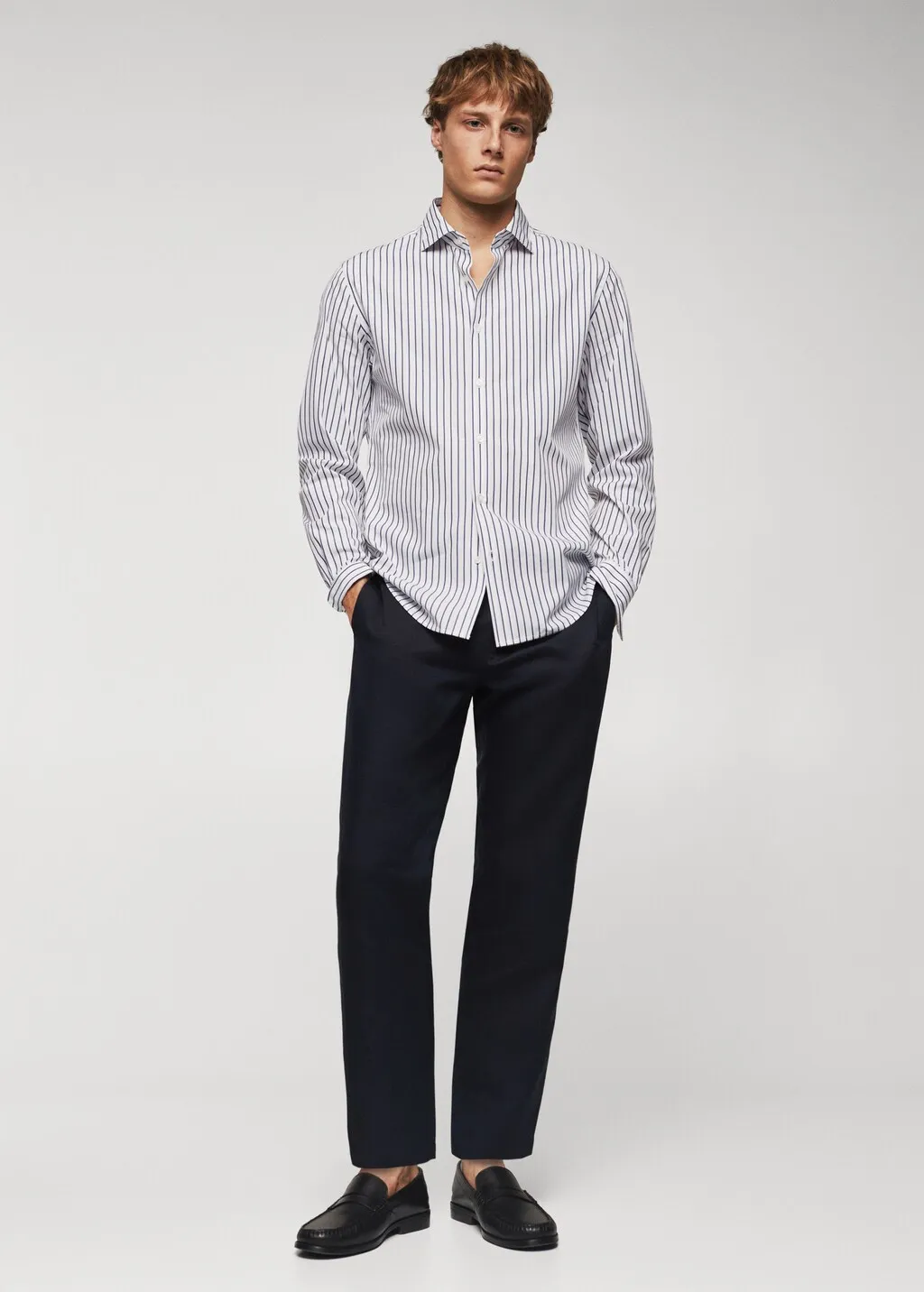 Camicia slim-fit righe