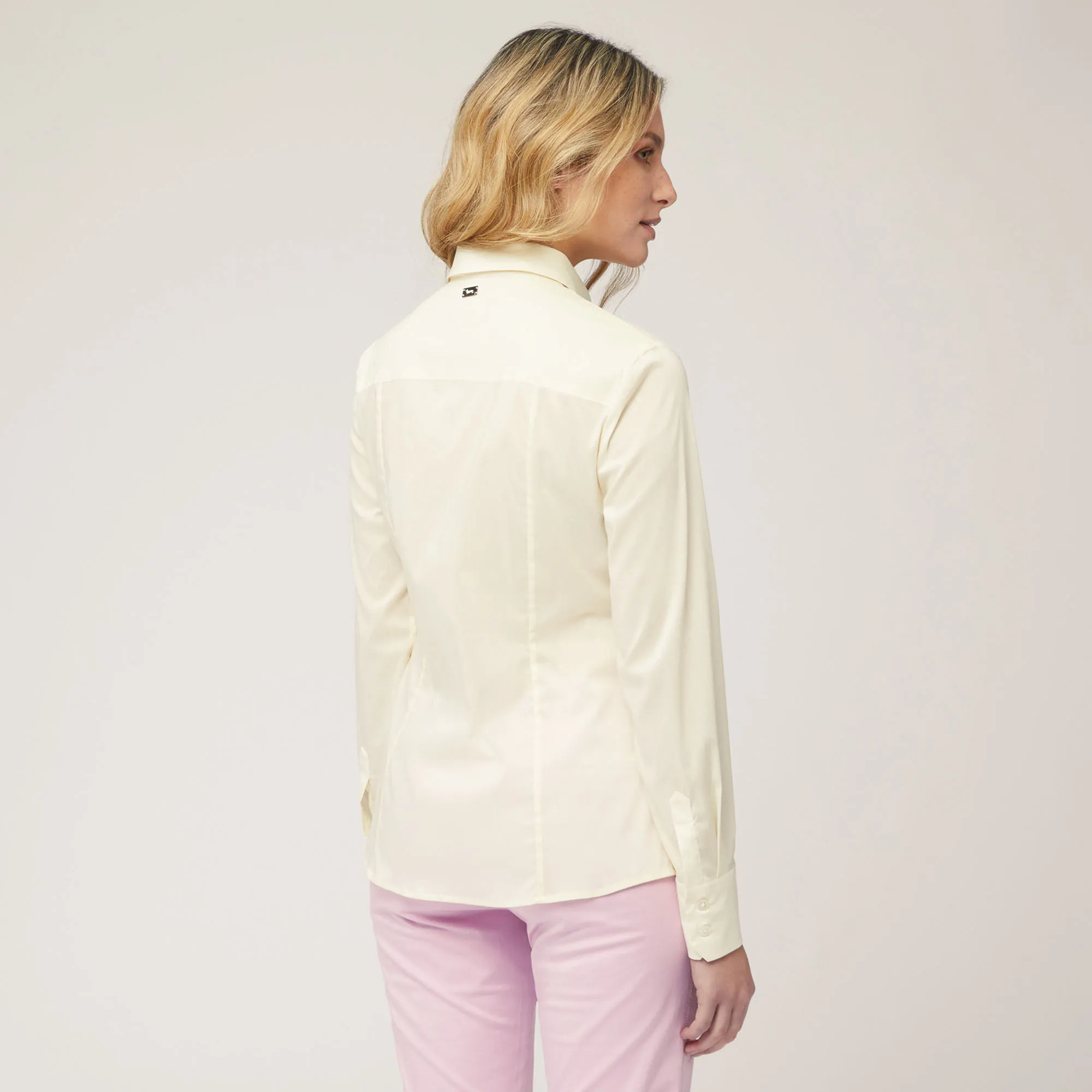 Camicia Slim In Misto Cotone