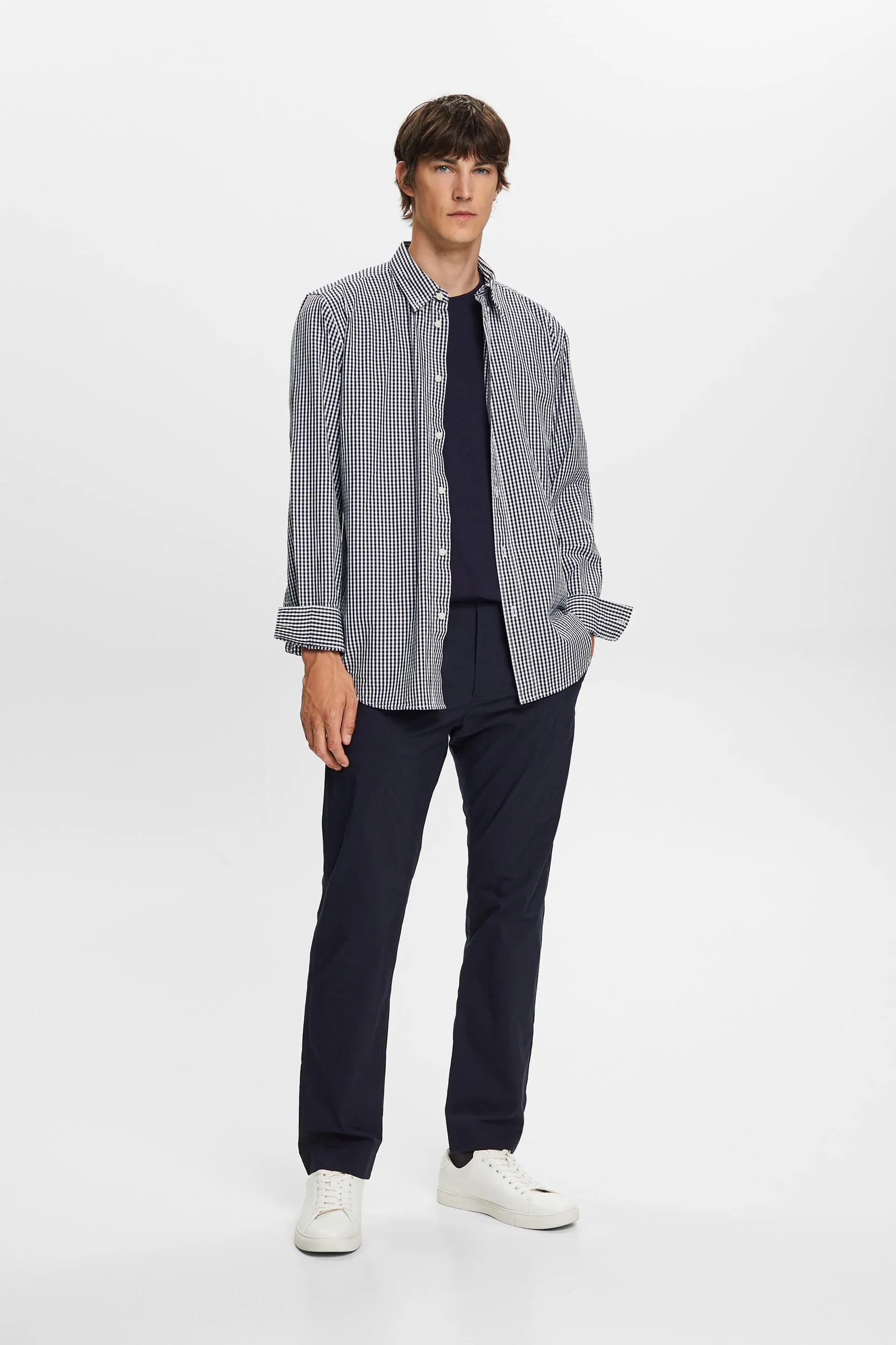 Camicia Vichy button-down, 100% cotone