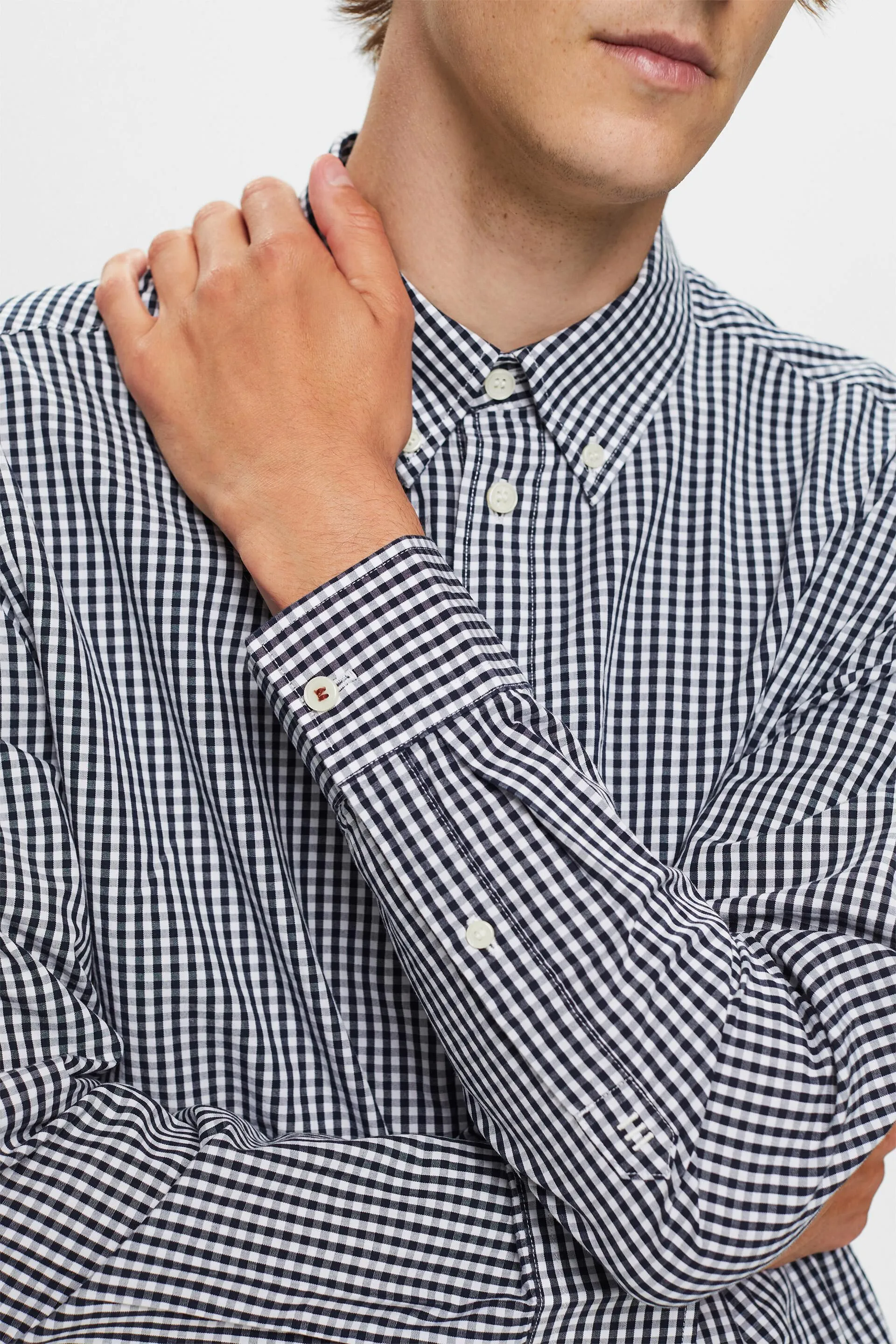 Camicia Vichy button-down, 100% cotone