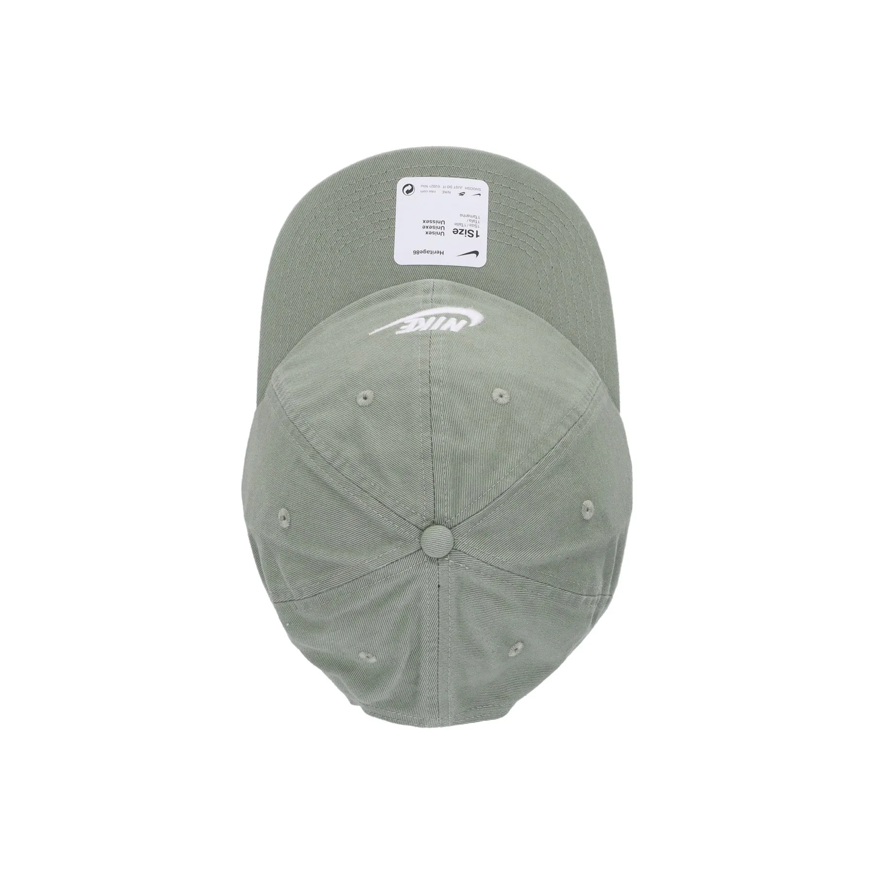 Cappellino Visiera Curva Uomo H86 Futura Washed Oil Green/white
