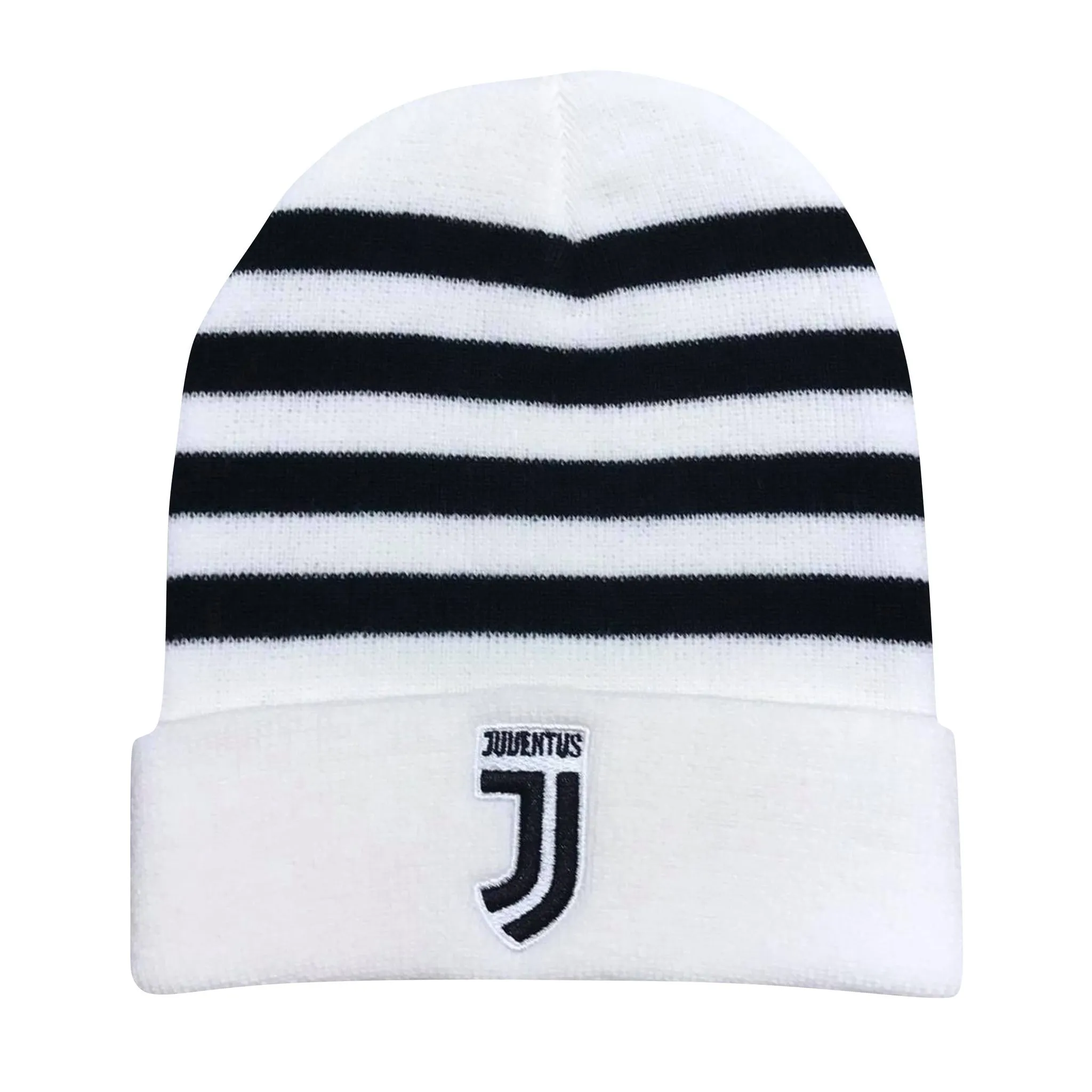 Cappello Berretto Lana Con Ribalta Bianco Ufficiale F.C. Juventus