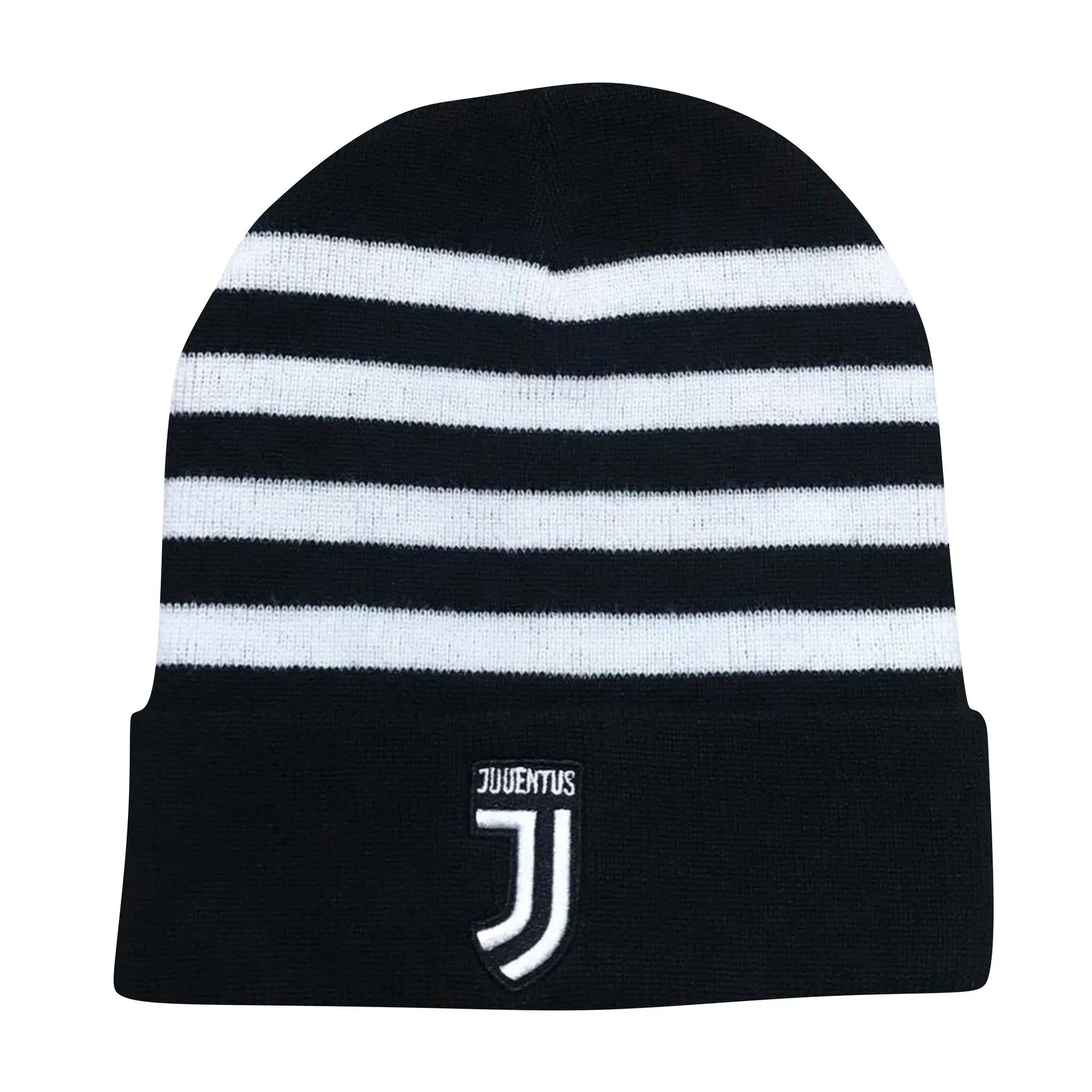 Cappello Berretto Lana Con Ribalta Nero Ufficiale F.C. Juventus