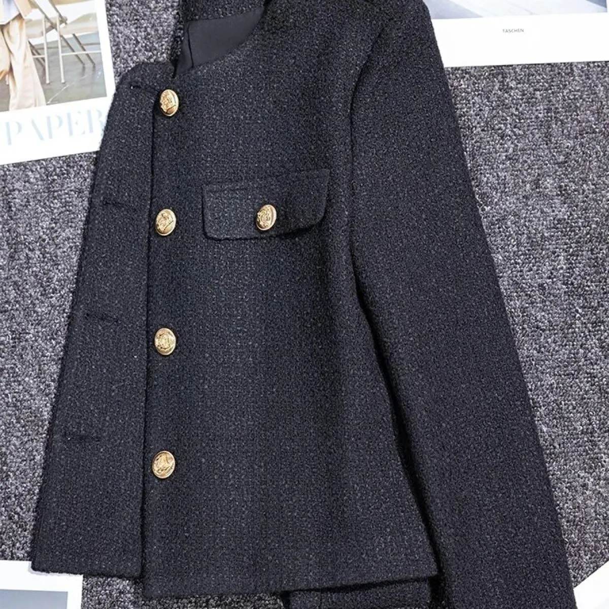 Cappotto blazer casual da donna autunno inverno nuovo arrivo donna rosa giallo nero solido manica lunga monopetto jack allentato