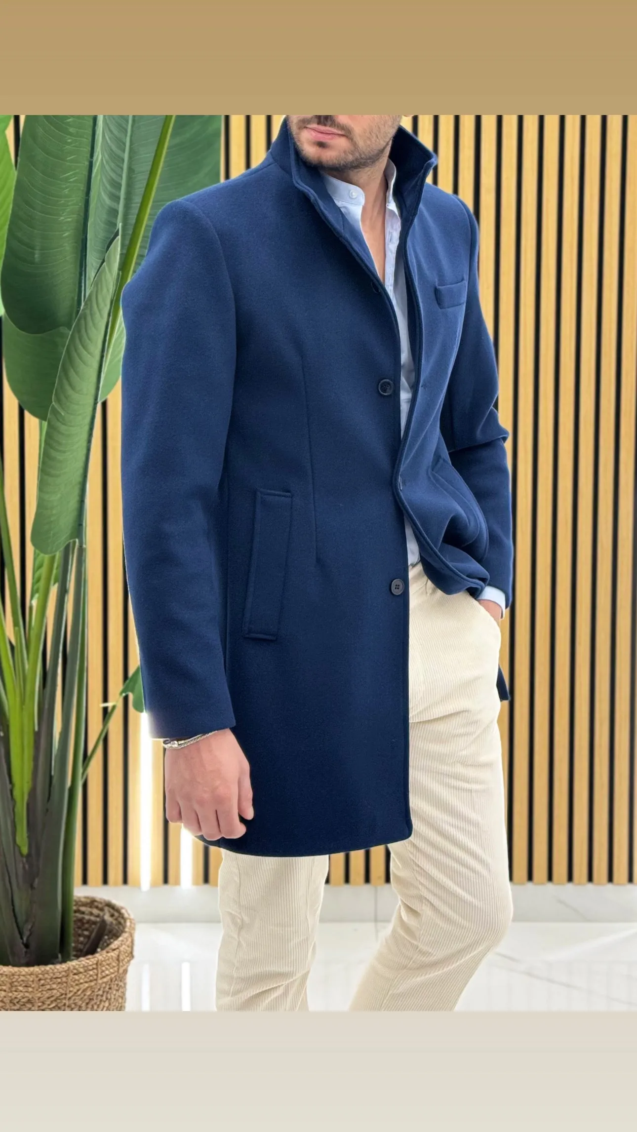 Cappotto Collo Coreano