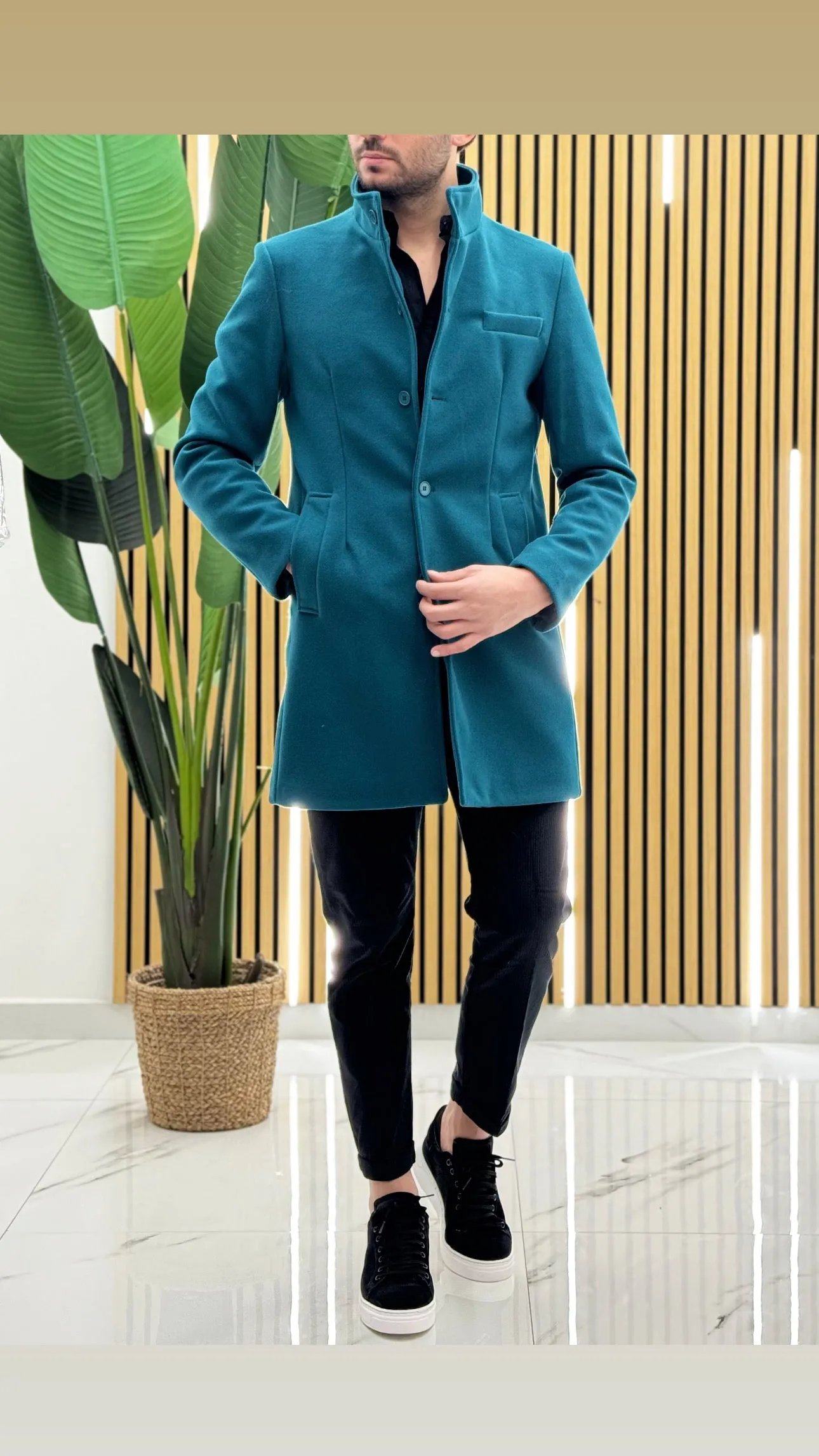 Cappotto Collo Coreano