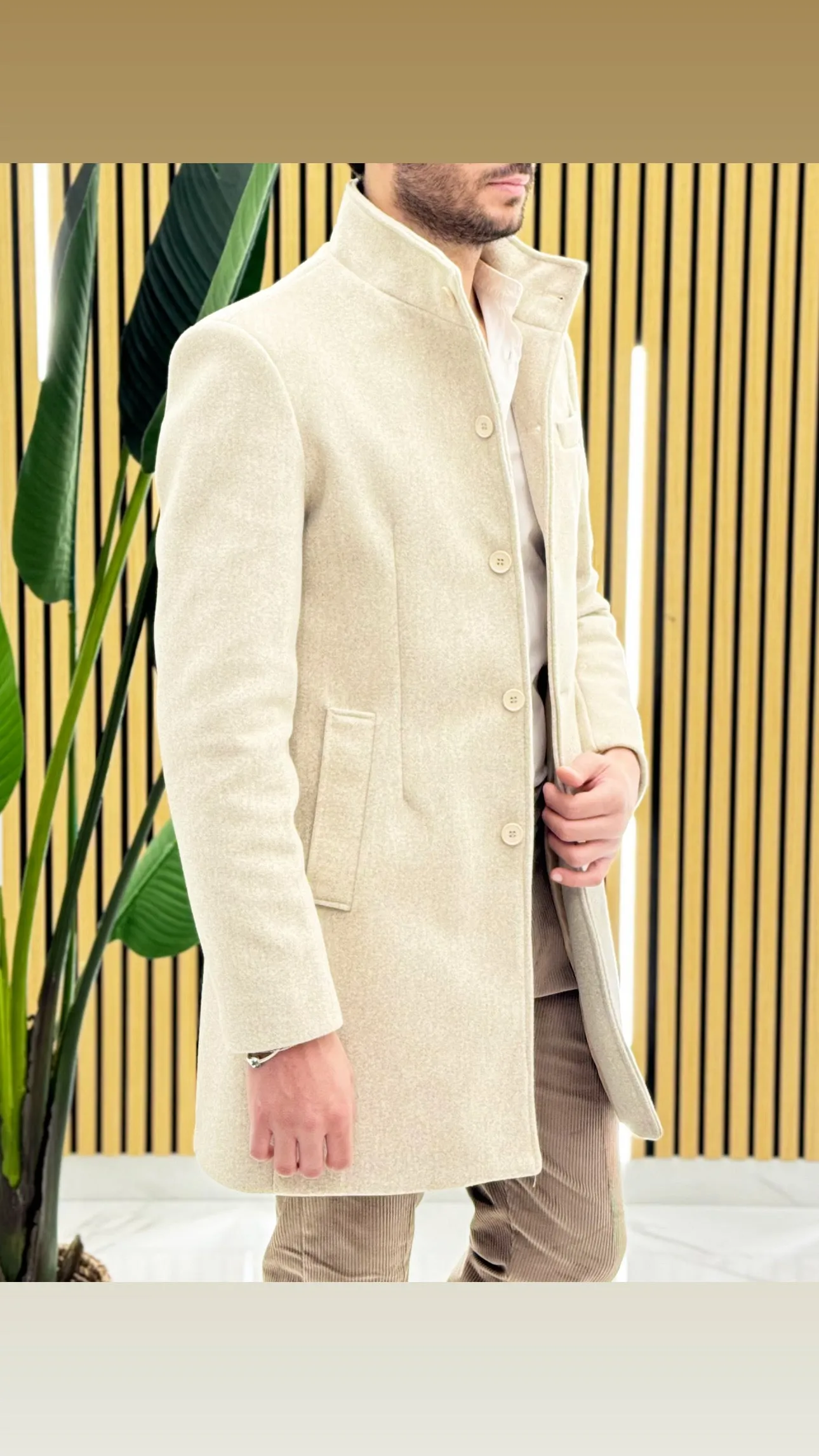 Cappotto Collo Coreano