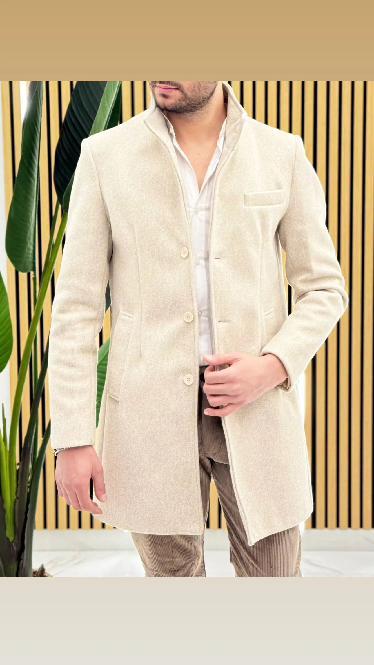 Cappotto Collo Coreano