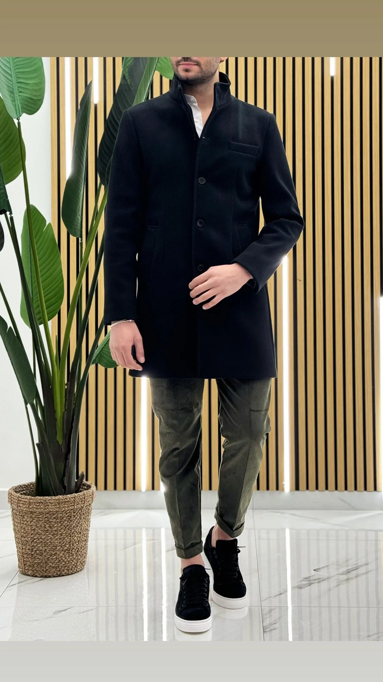 Cappotto Collo Coreano