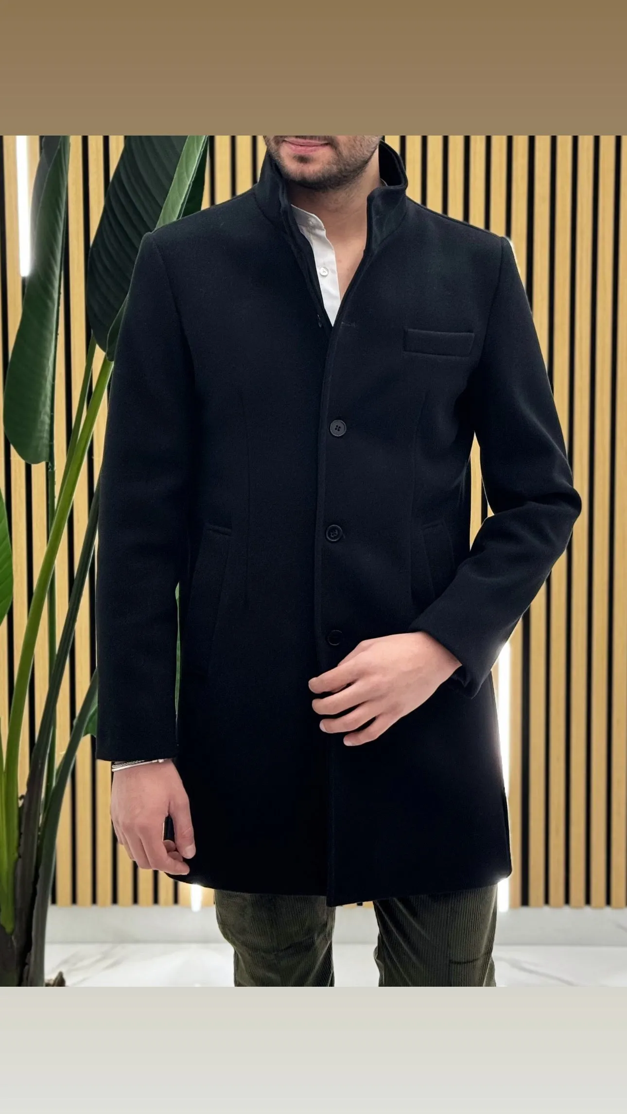 Cappotto Collo Coreano