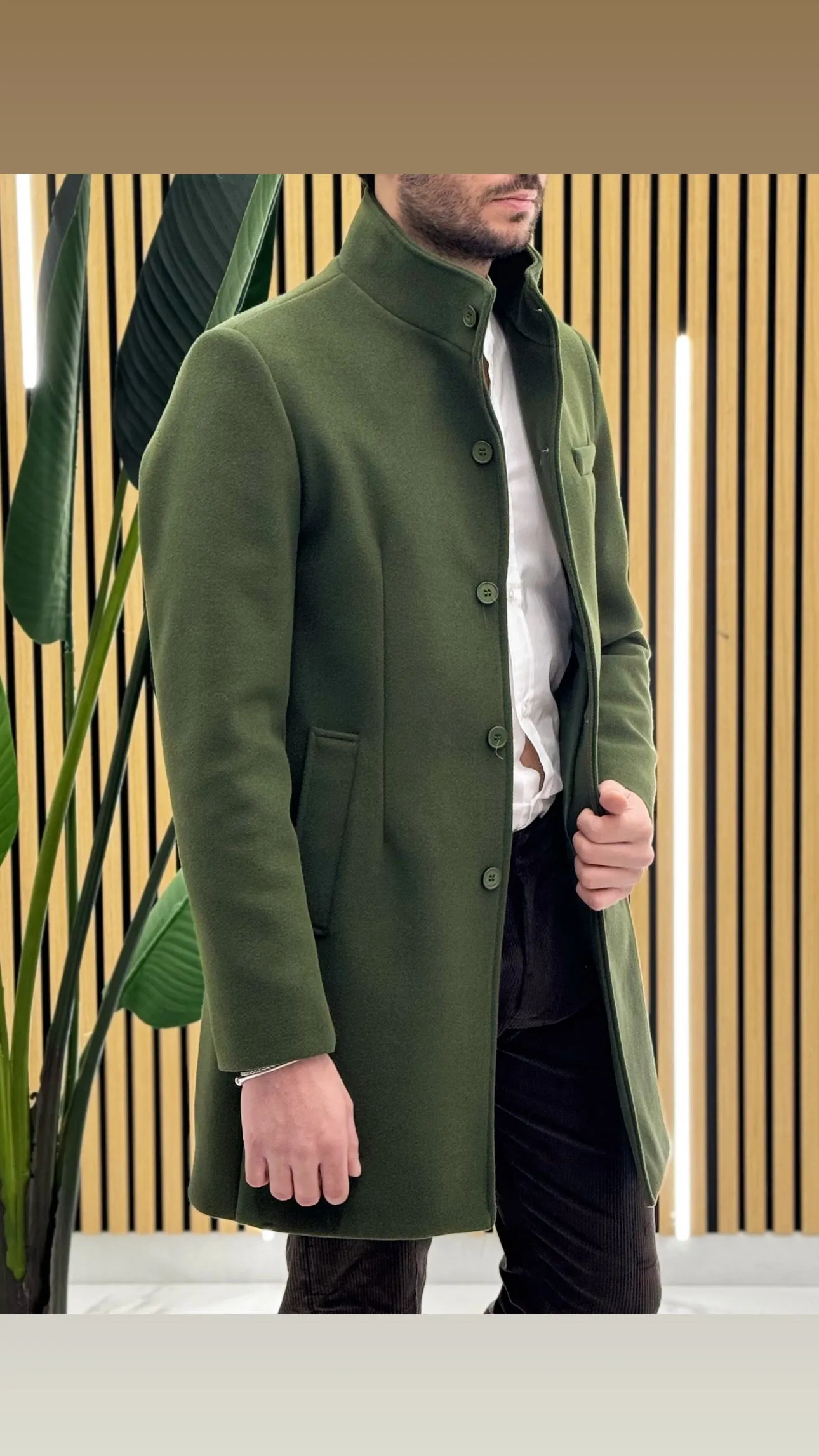 Cappotto Collo Coreano