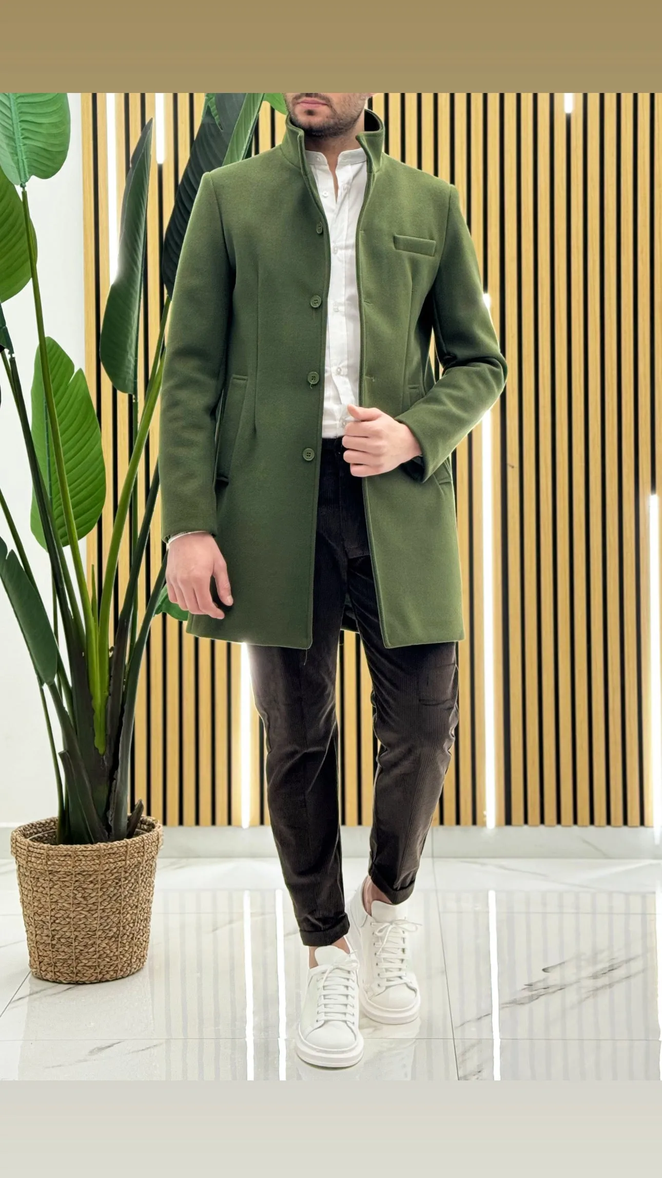 Cappotto Collo Coreano